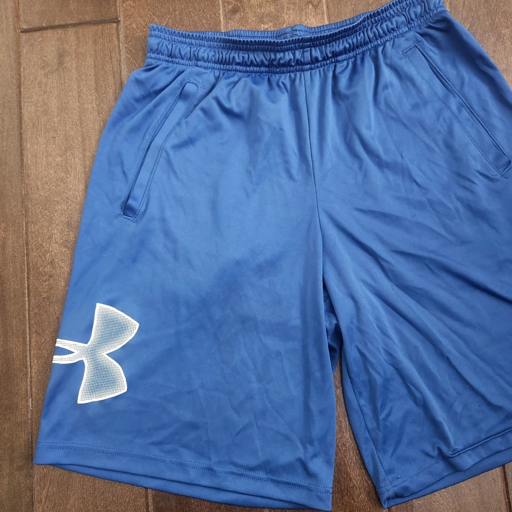 Under Armour Under Armour Mens M Blue Loose Fit Athletic Basketball Gym Shorts Size US 31 - 3 Thumbnail