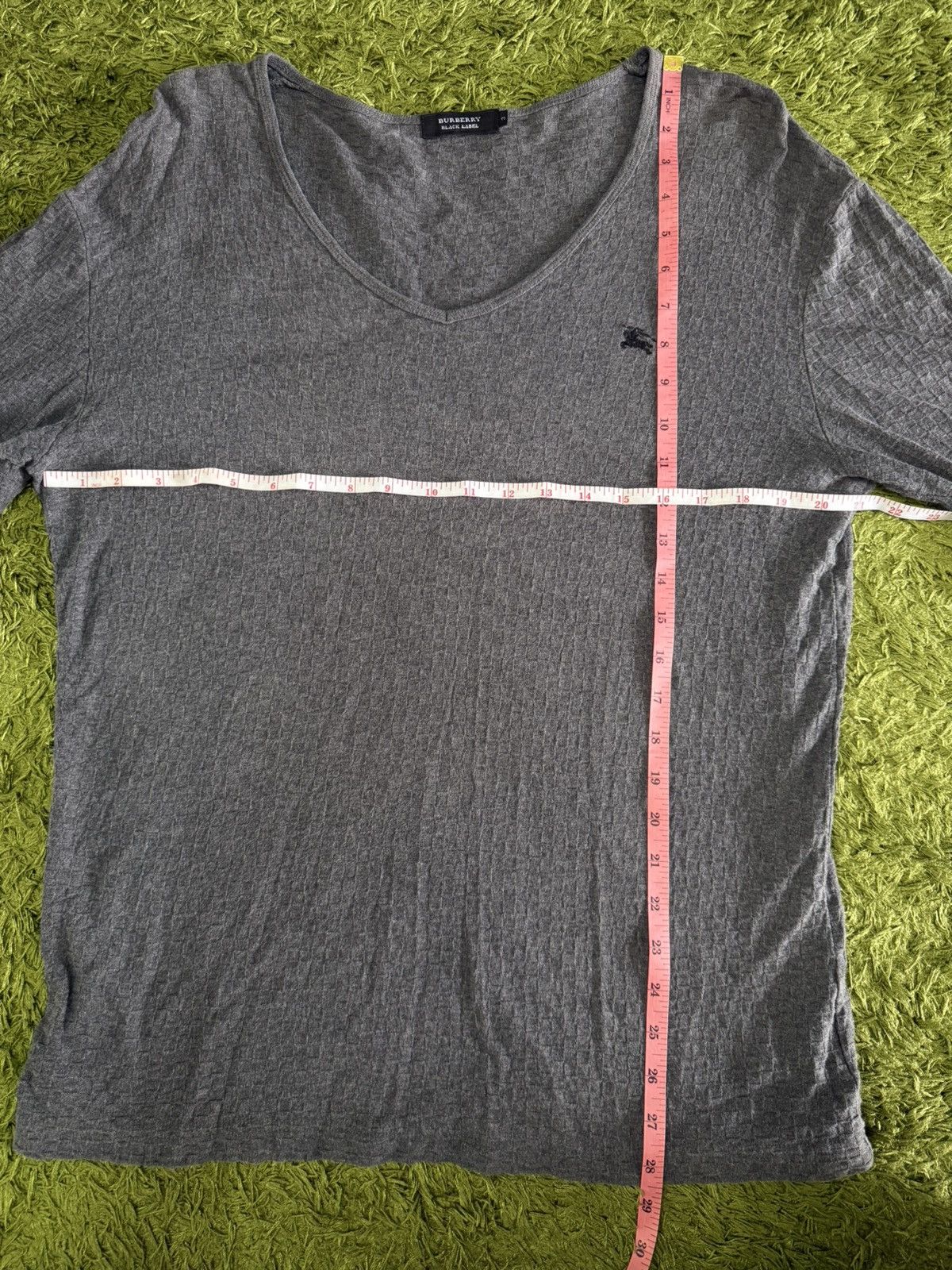 Burberry VINTAGE Burberry Black Label V-Neck Long Sleeve T-Shirt Size US L / EU 52-54 / 3 - 6 Thumbnail