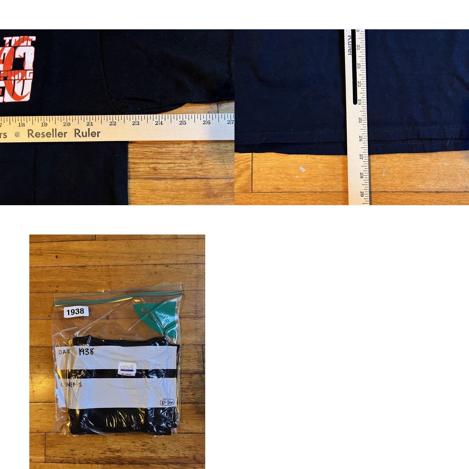 Anvil VINTAGE Hinder World Tour 2007 Local F*cking Crew Shirt Men’s XL Black T-Shirt Band Music Retro Rock Crew Neck Short Sleeve Logo Size US XL / EU 56 / 4 - 8 Thumbnail