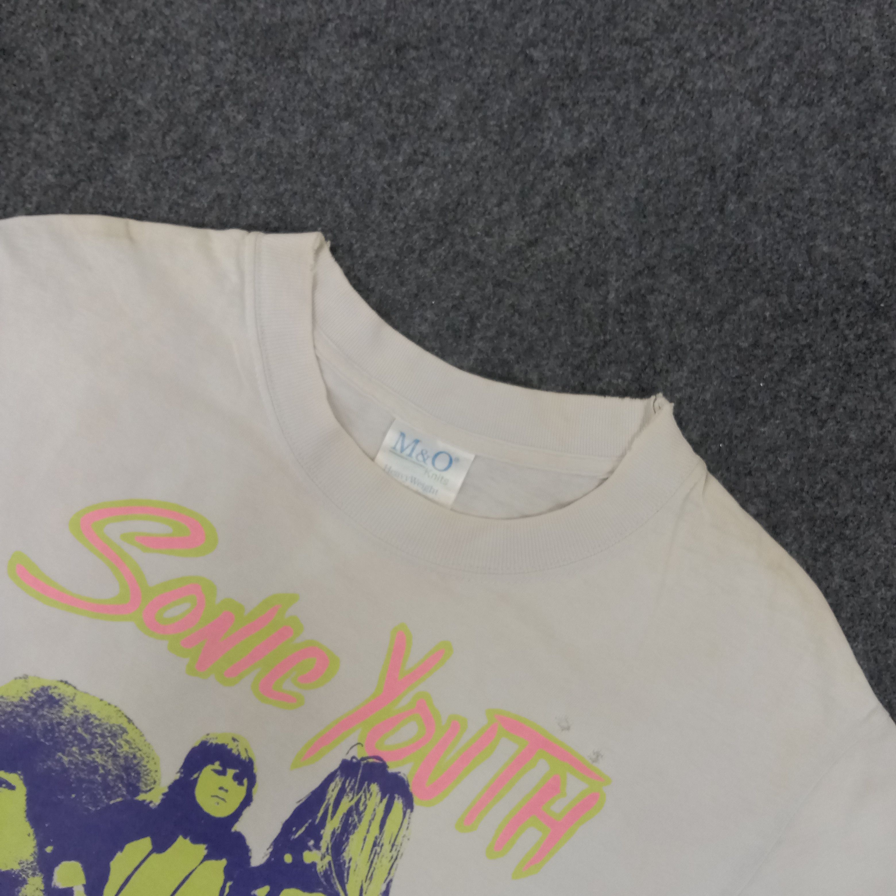 Band Tees × Vintage 90's Sonic Youth American Rock Band Tshirt Size US S / EU 44-46 / 1 - 4 Thumbnail