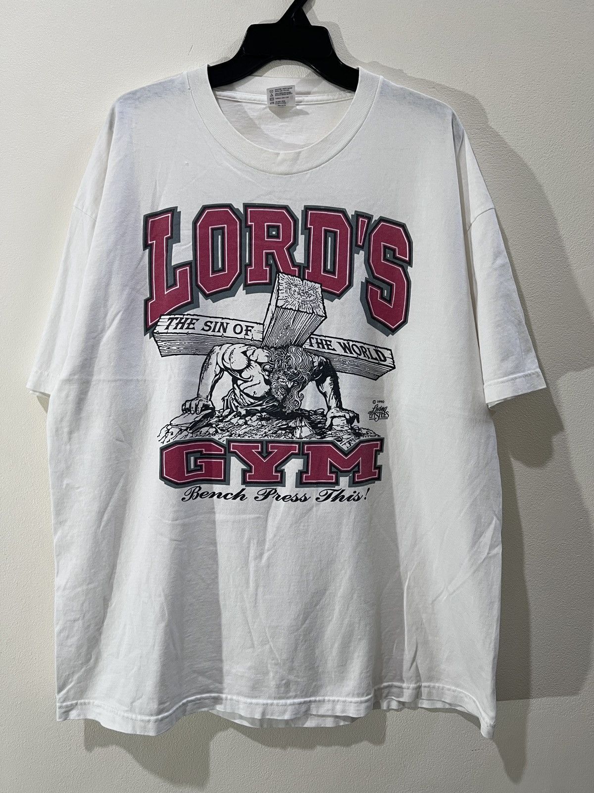 Vintage Vintage 90s Lord Gym Jesus Distressed Thrashed 2XL Size US XXL / EU 58 / 5 - 2 Thumbnail