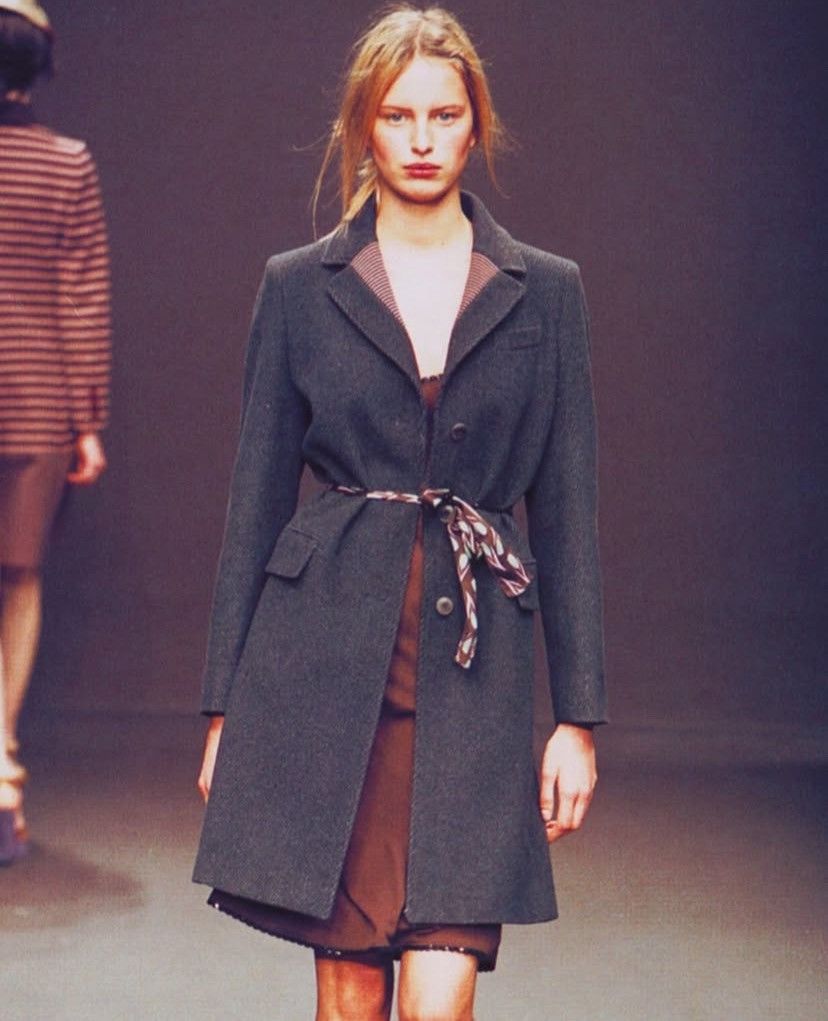 Miu Miu Miu Miu F/W2000 Striped Coat Size M / US 6-8 / IT 42-44 - 2 Thumbnail