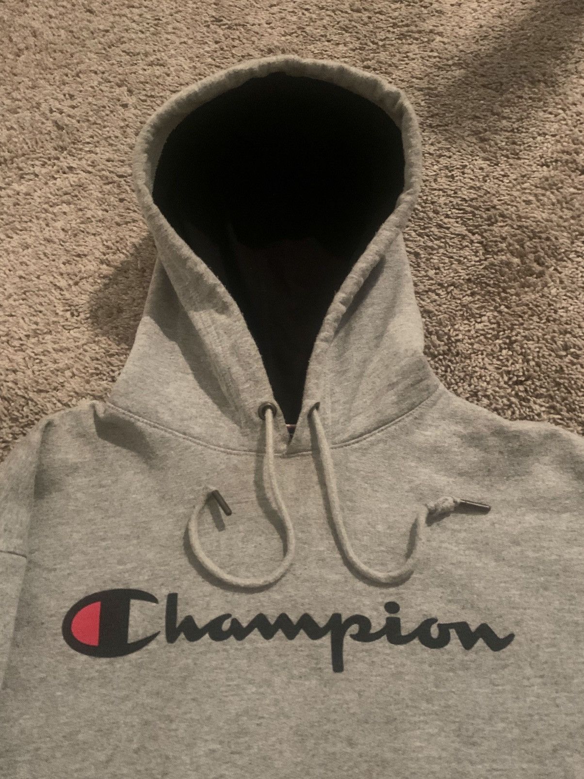Champion Champion Grey Big Logo Hoodie Size US M / EU 48-50 / 2 - 5 Thumbnail