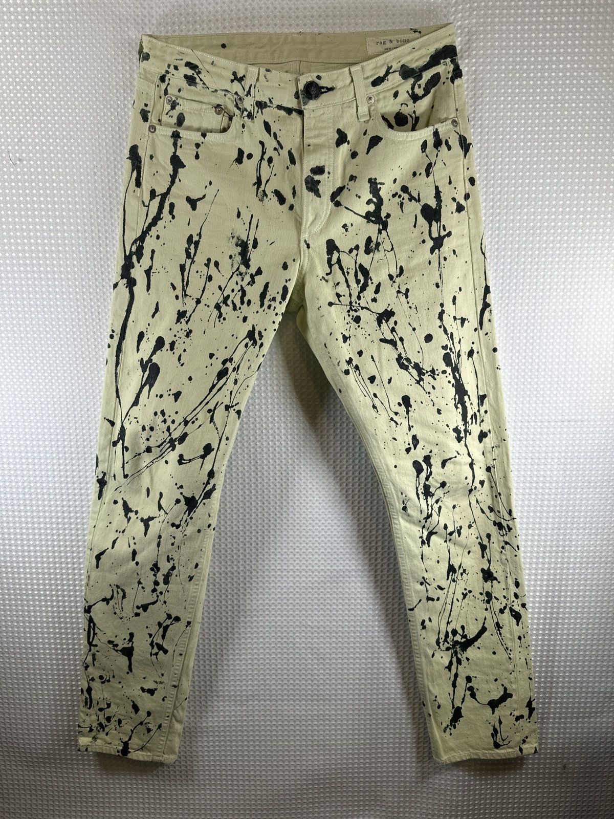Rag & Bone Rag & Bone Animal Gsble Acid Wash Jeans Size 27" / US 4 / IT 40 - 2 Thumbnail