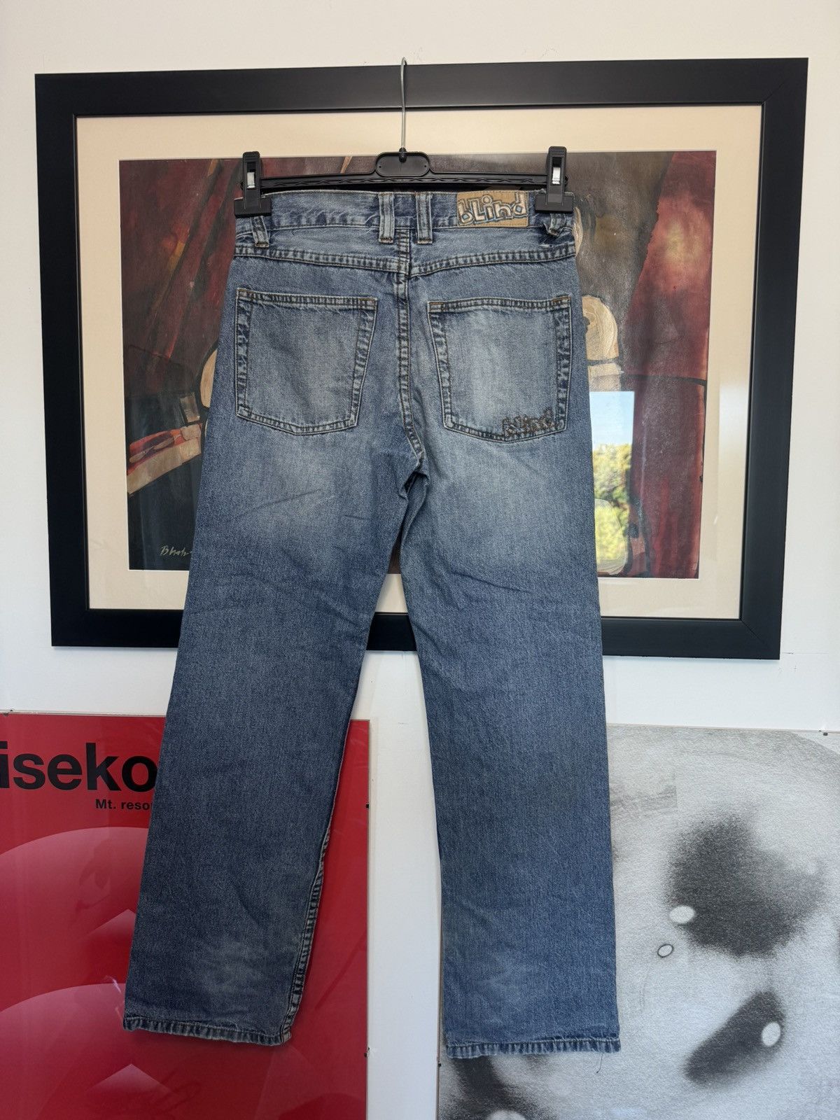 Hook-Ups Vintage Skate Denim Pant Blind Jeans Skateboard Sk8 Anime Size US 26 / EU 42 - 2 Thumbnail