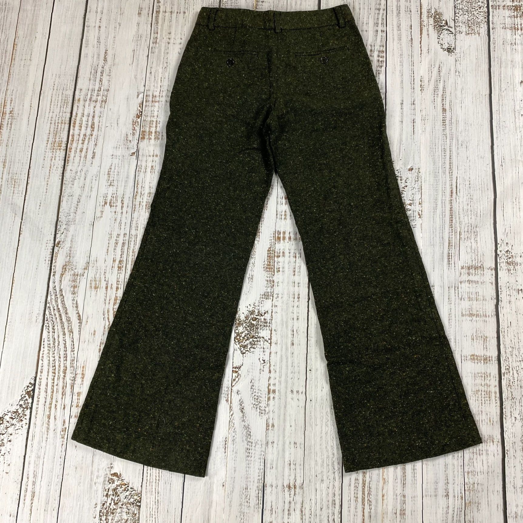 Theory THEORY DRESS PANTS Multicolor Wool Blend Tweed Wide-Leg 27 Regular Flat Front Womens Size 27" / US 4 / IT 40 - 7 Thumbnail