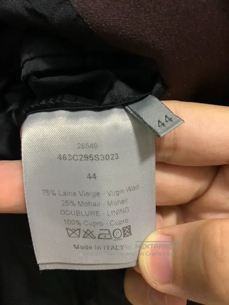 Dior Dior Burgundy satin notched lapel suit Size US S / EU 44-46 / 1 - 5 Thumbnail
