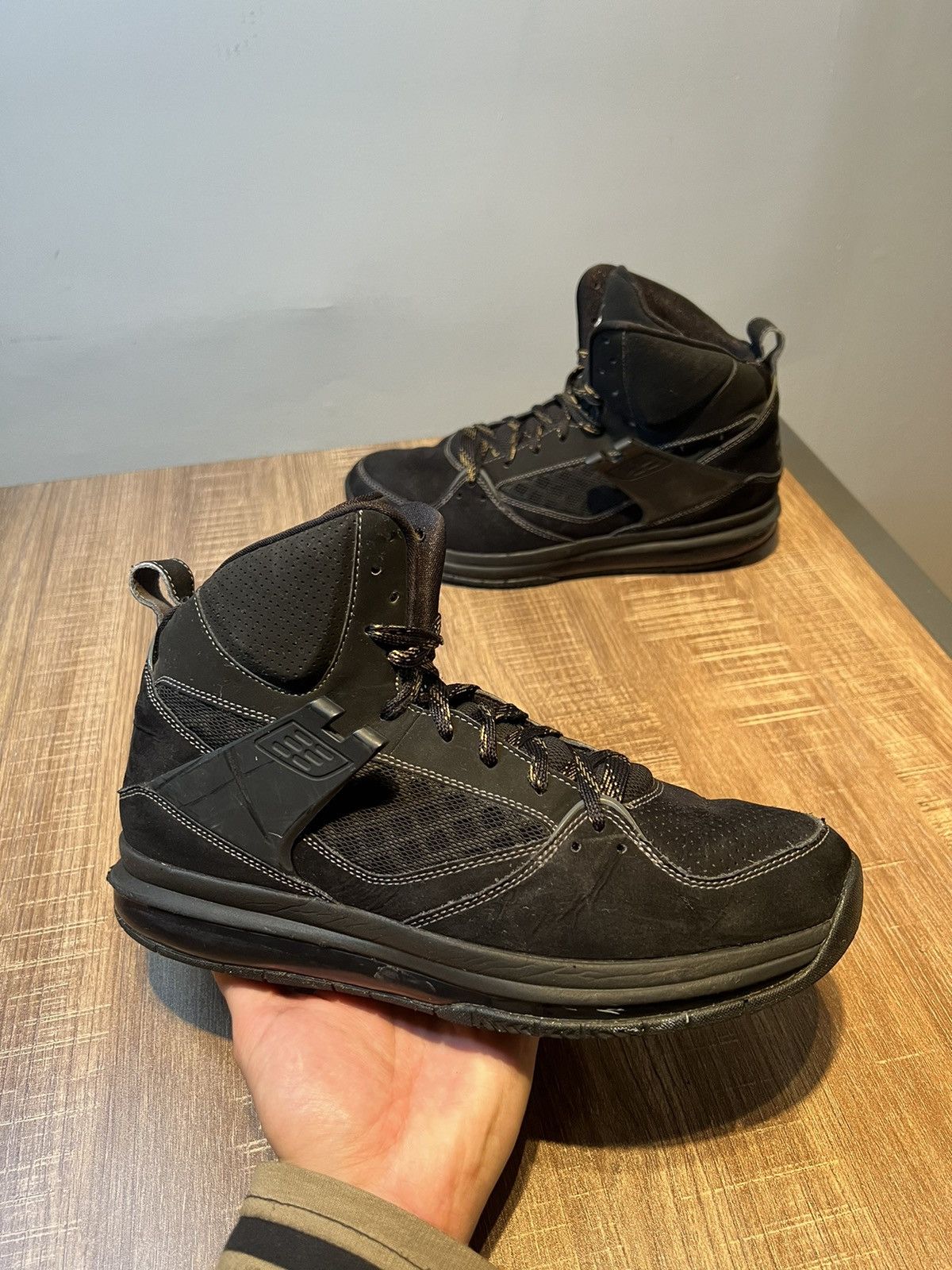 Jordan Sample Flight 45 High Max Basketball Black Size 9