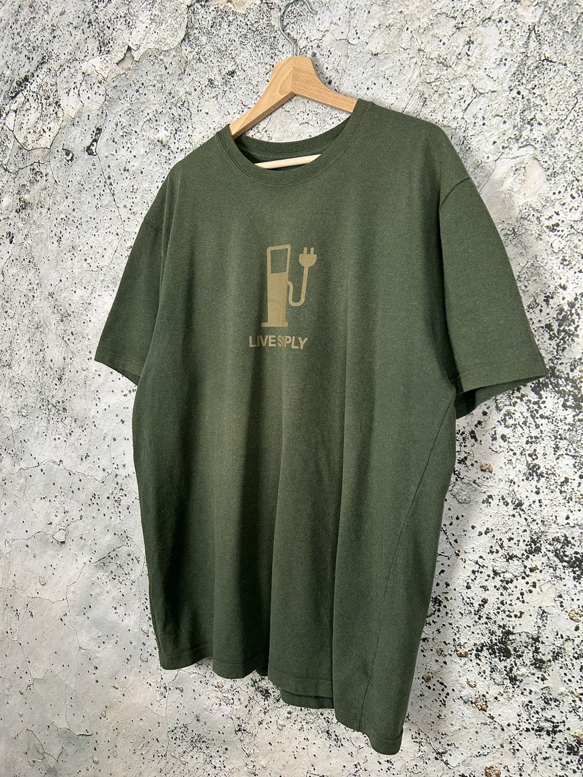 Patagonia Vintage Patagonia Graphic Logo Tee Olive Live Simply Outdoor Size US XL / EU 56 / 4 - 2 Thumbnail