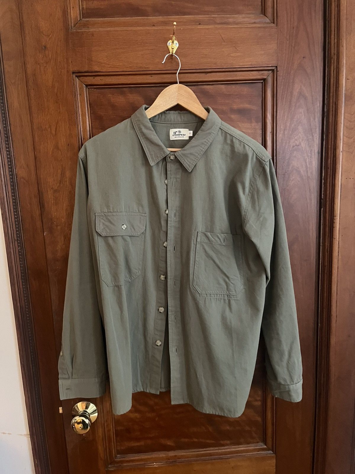 Sage green Manresa Lachlan work shirt