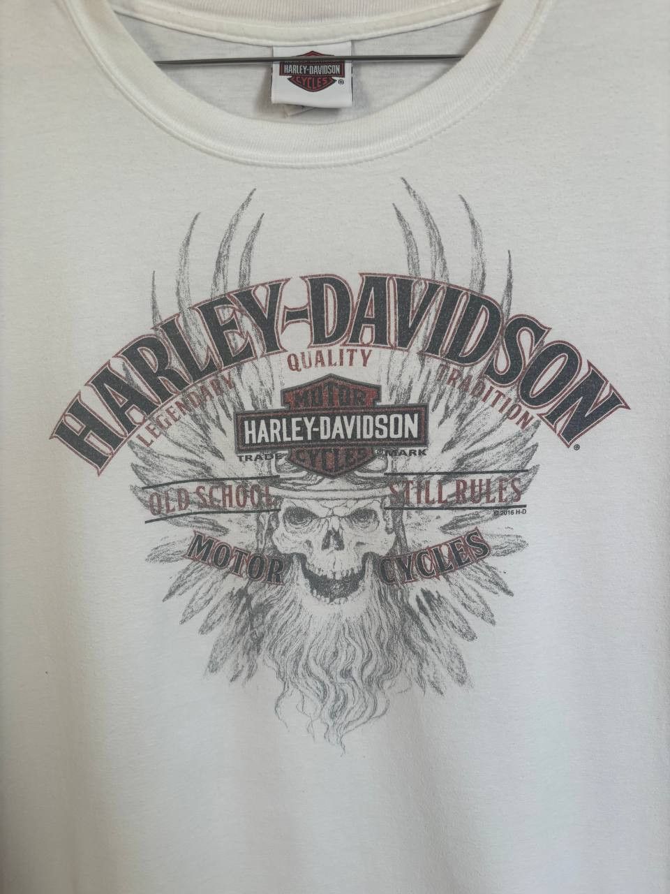 Harley Davidson Harley Davidson Motor Cycles XL White T Shirt Size US XL / EU 56 / 4 - 14 Thumbnail