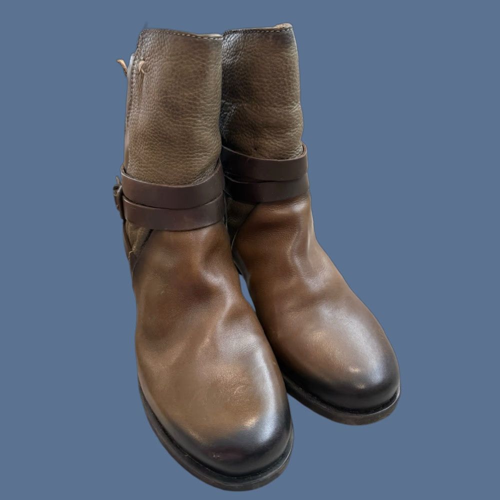 Pikolinos Connelly Western Boots Brown Leather Women EU 42 Zip Boots