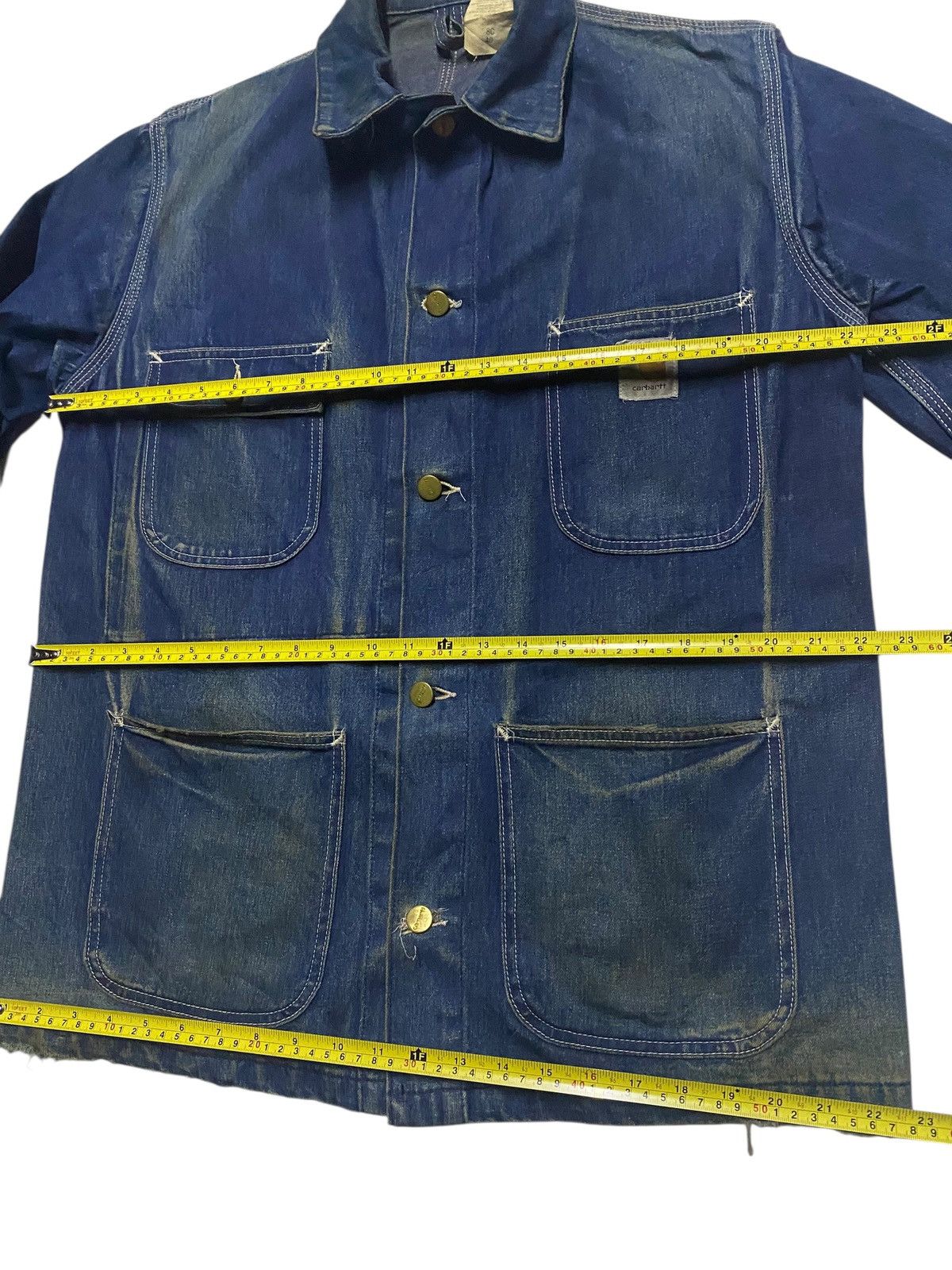 Carhartt 70s Carhartt Style Denim Chore Jacket Workwear Made USA 40 Size US S / EU 44-46 / 1 - 19 Thumbnail