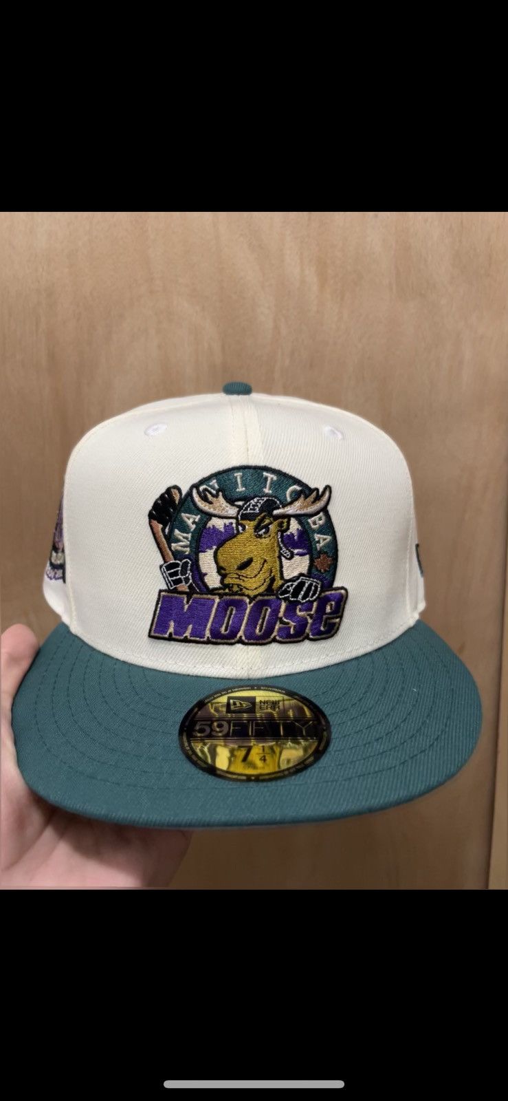 New Era Topperz manitoba moose 10th season patch size 7 1/4 new Size ONE SIZE - 2 Thumbnail