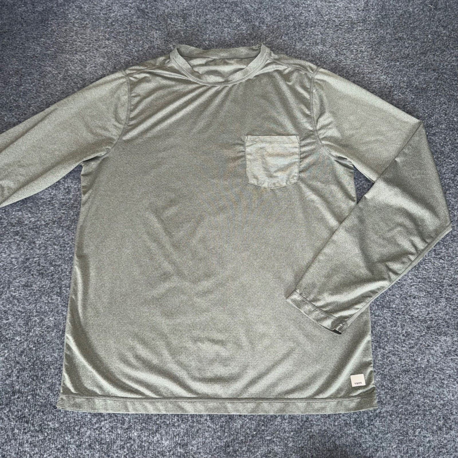 Vuori Vuori Tradewind Tee Shirt Men Medium Green Long Sleeve Size US M / EU 48-50 / 2 - 1 Thumbnail