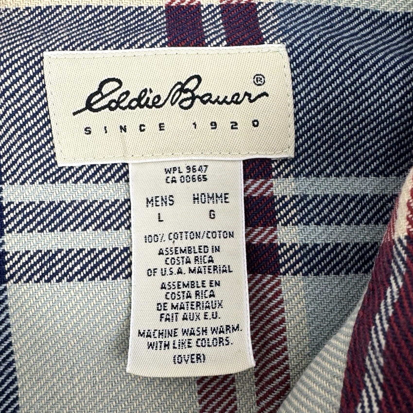 Eddie Bauer VINTAGE Eddie Bauer Shirt Plaid Adult Large Heavyweight Thick Outdoor Size US L / EU 52-54 / 3 - 4 Thumbnail