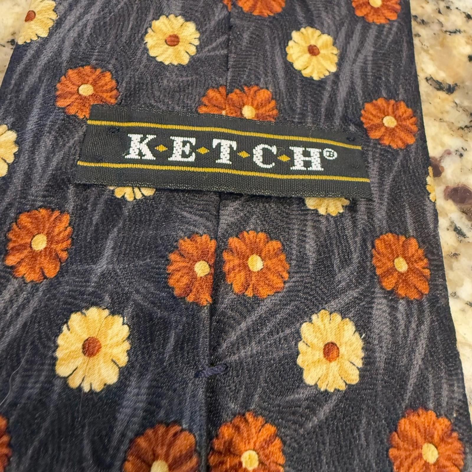 Other Ketch floral tie blue yellow orange Size ONE SIZE - 3 Thumbnail