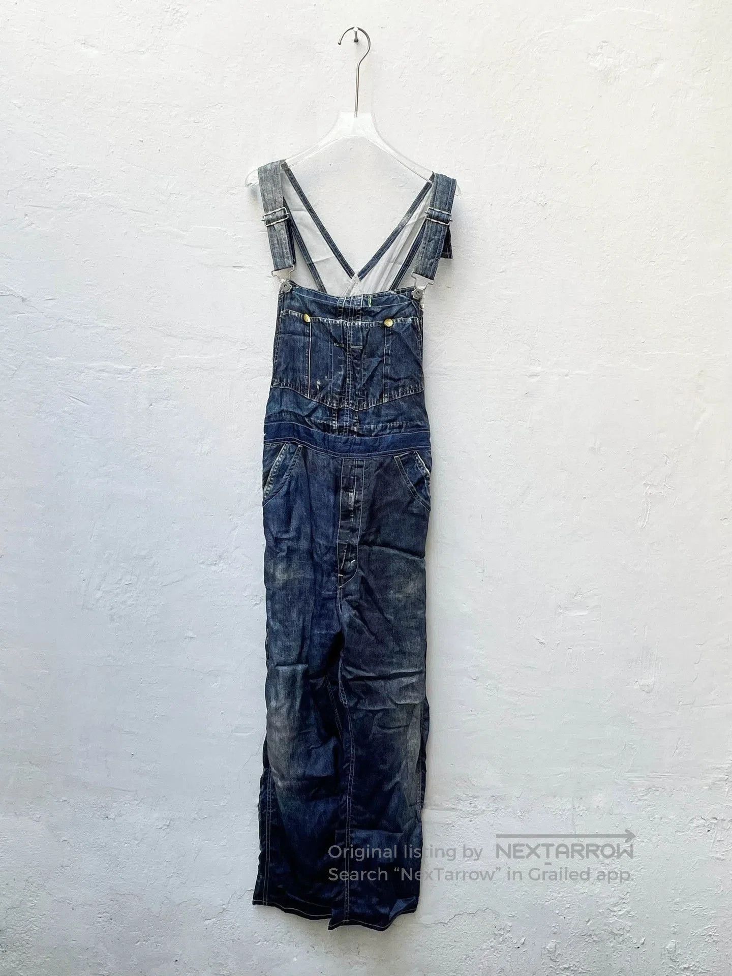 Junya Watanabe junya watanabe long denim overalls pants. Size US 30 / EU 46 - 1 Thumbnail