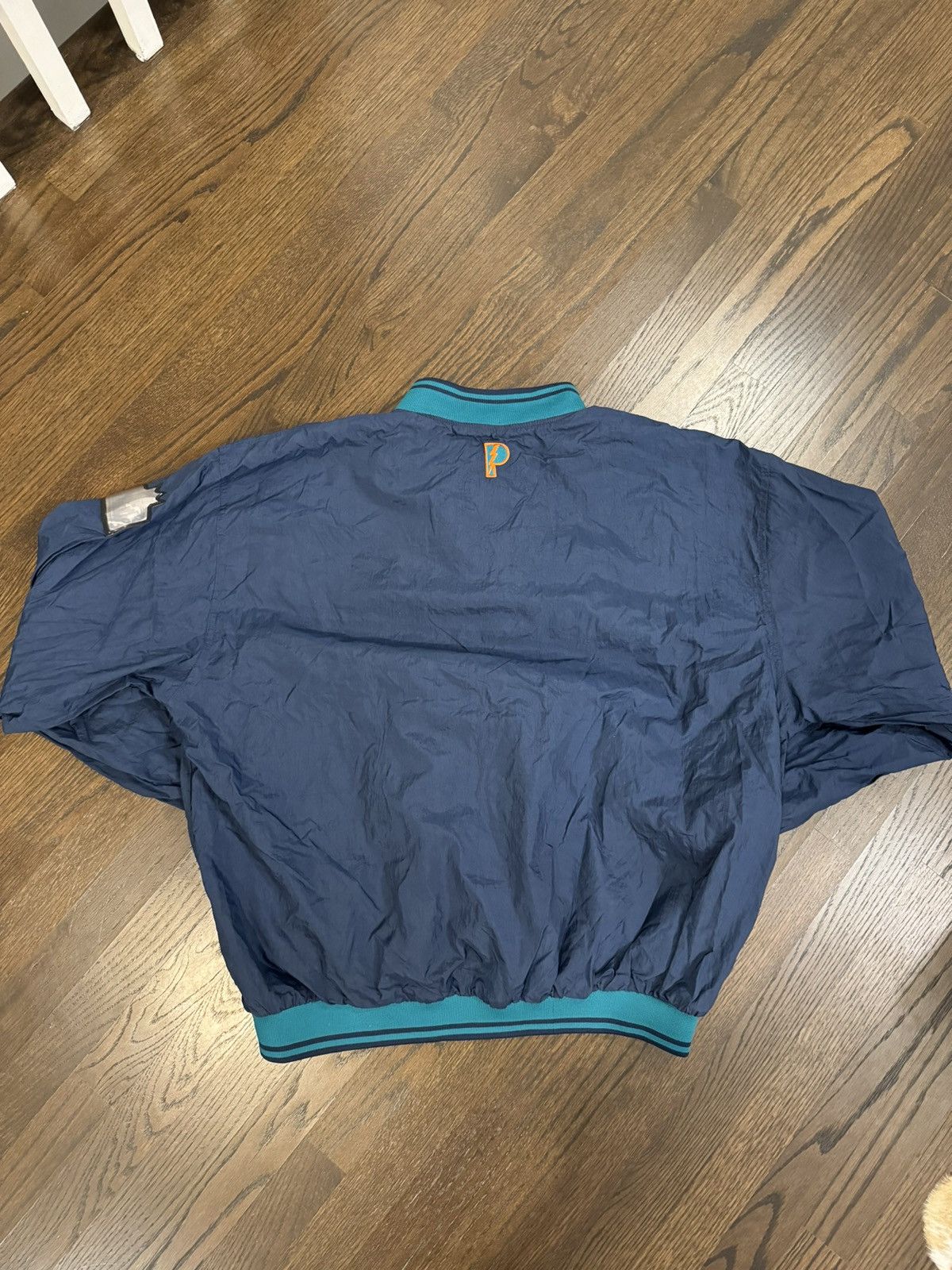 Pro Player × Vintage Vintage 90s Pro Player Miami Dolphins Quarter Zip Jacket Size US XL / EU 56 / 4 - 6 Thumbnail