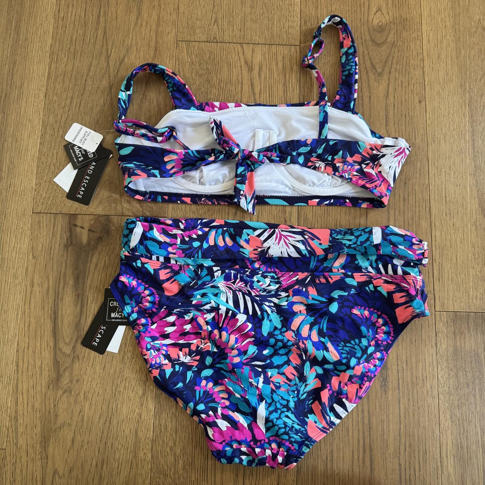 Other Created for Macy's Floral Set Size 10 Top & Size 12 Bottom Size ONE SIZE - 3 Thumbnail