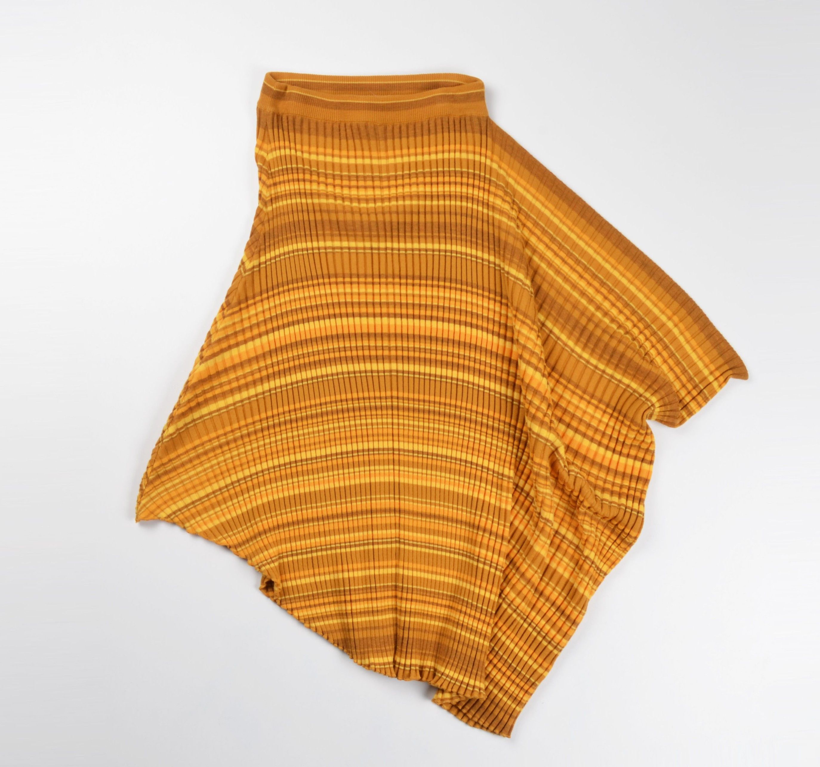 JW Anderson JW Anderson Wool Pleated Striped Asymmetric Draped Skirt Size 26" / US 2 / IT 38 - 4 Thumbnail