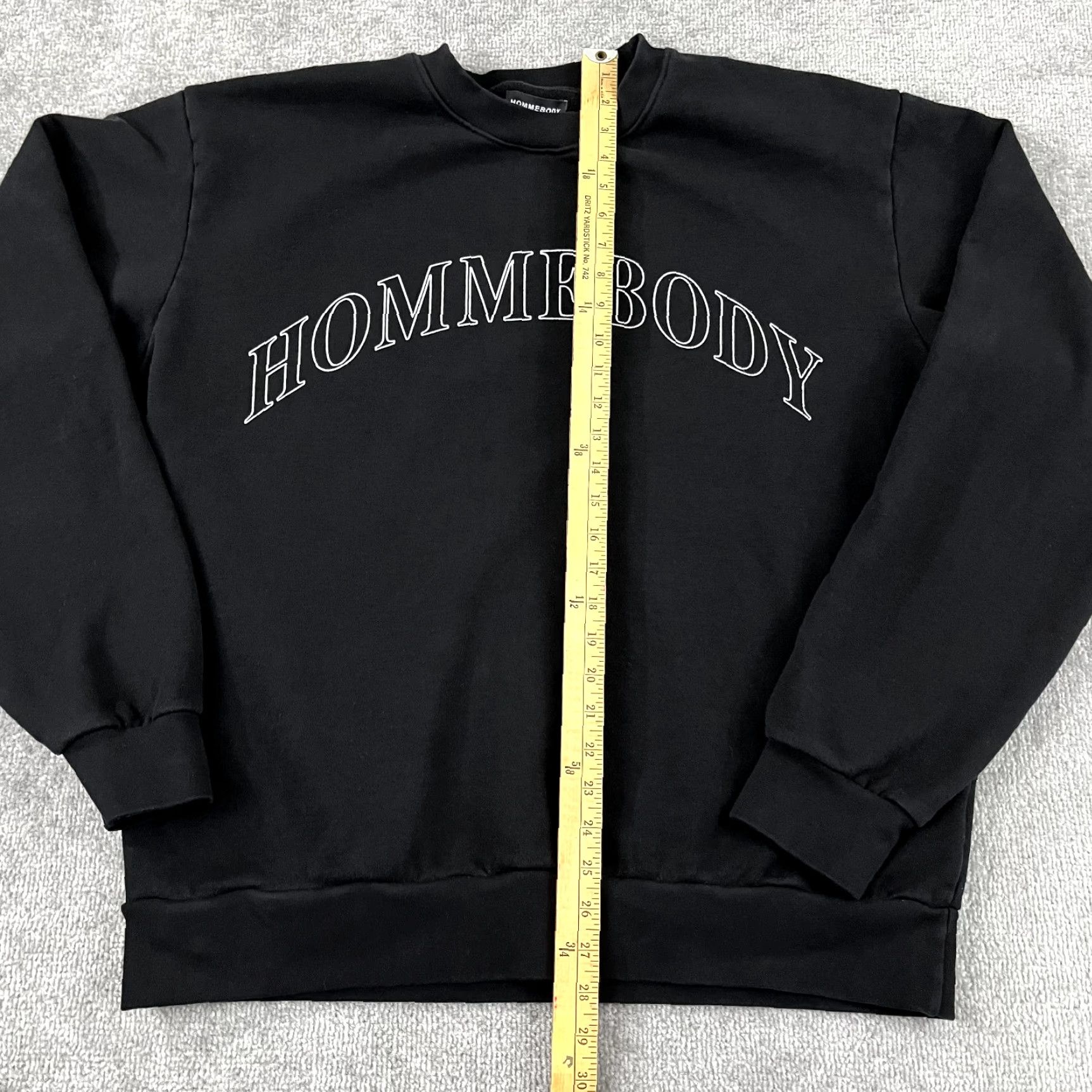 Vintage VINTAGE HOMMEBODY Sweatshirt Men Large/XL Extra Large Black Pullover Crewneck Graphic Print Casual Made in USA Size US XL / EU 56 / 4 - 4 Thumbnail