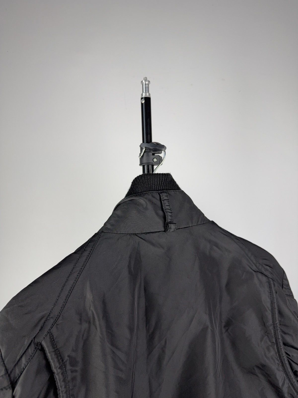 Hugo Boss Hugo Boss Black Moto Jacket Nylon Zip Biker Style Size L Size L / US 10 / IT 46 - 12 Thumbnail