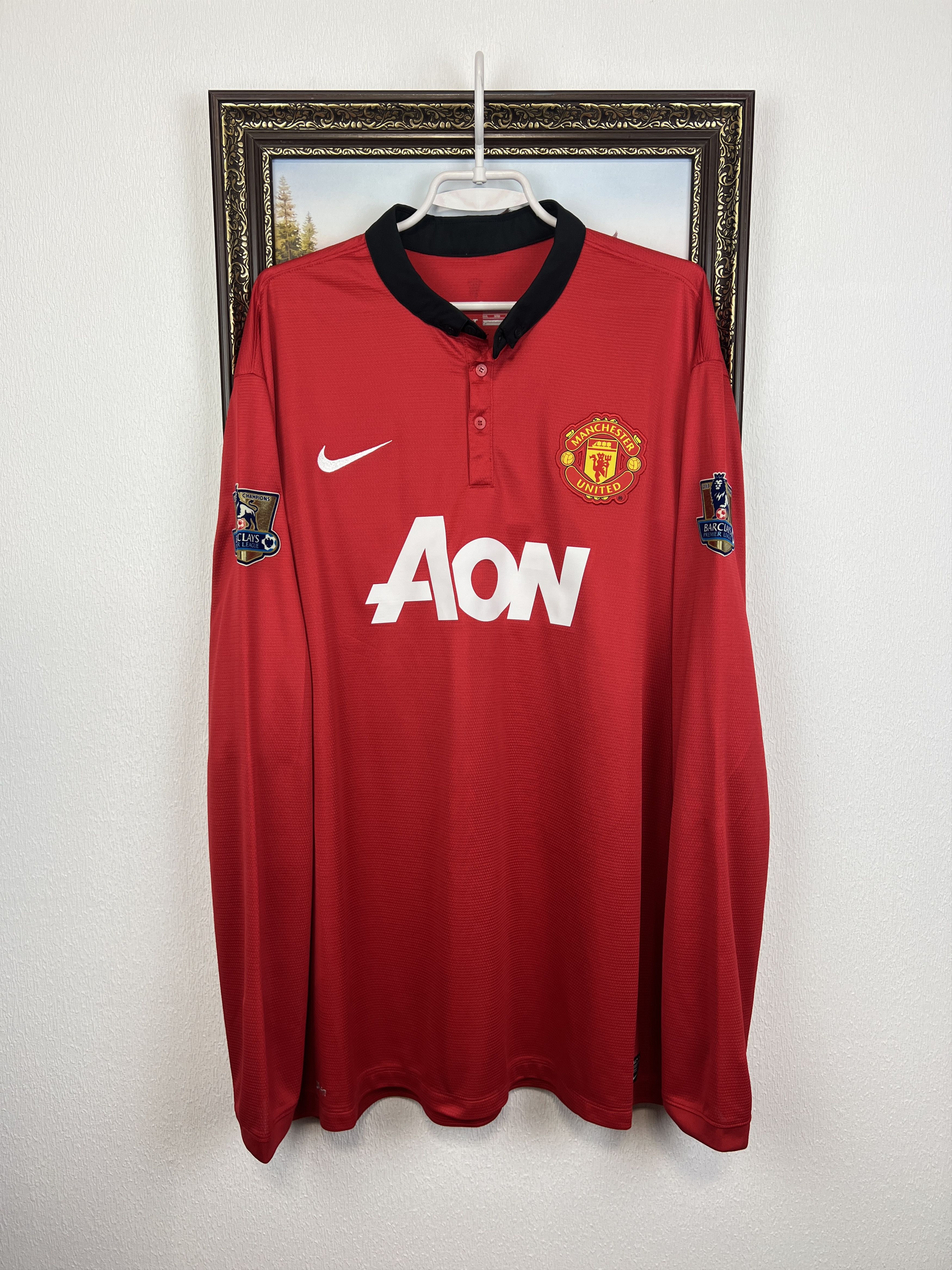 Nike Manchester United football shirt Long Sleeve Jersey Size 3XL Size US XXL / EU 58 / 5 - 1 Thumbnail