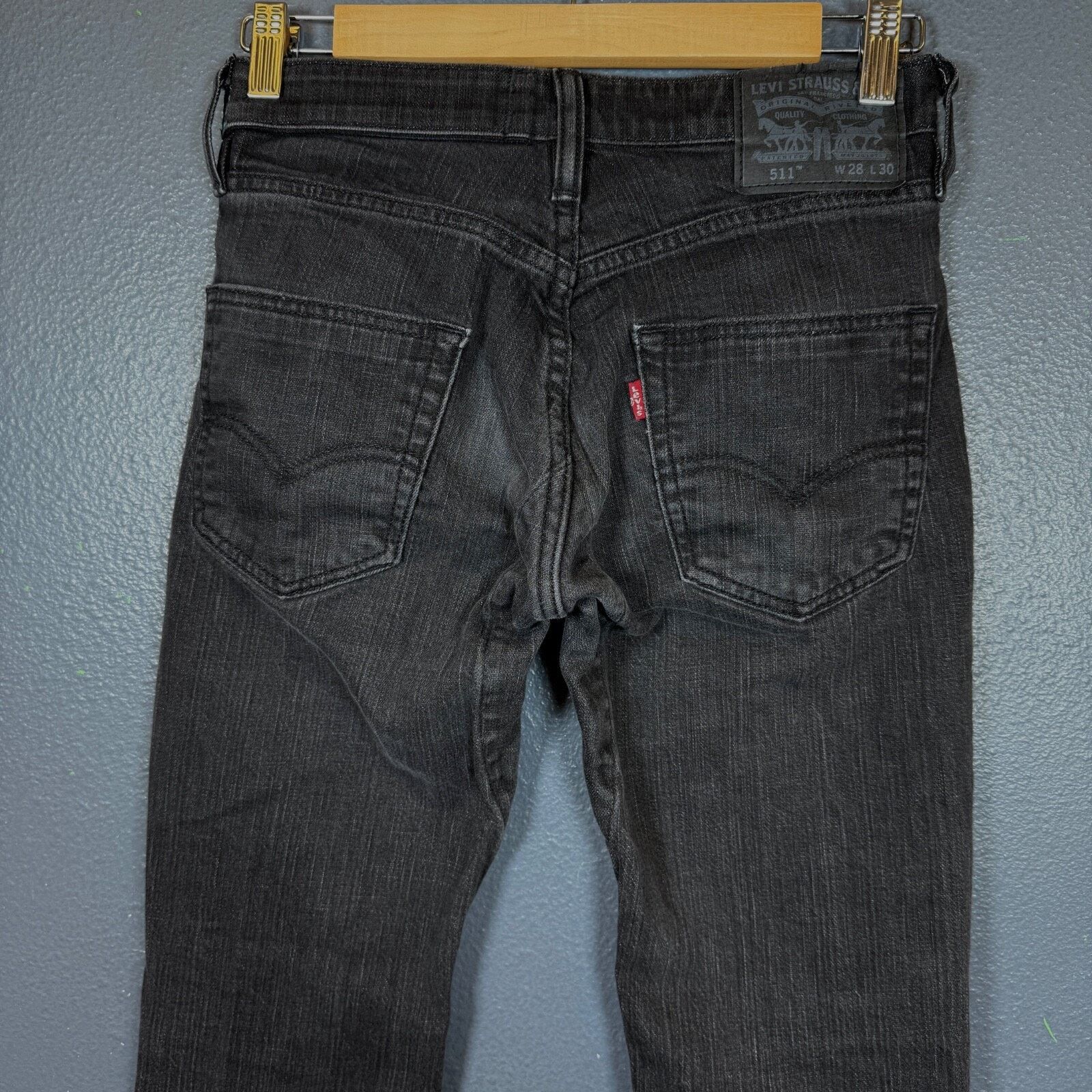 Levi's Levi’s 28/30 Reflective Commuter Selvedge grey denim jeans Size US 28 / EU 44 - 3 Thumbnail