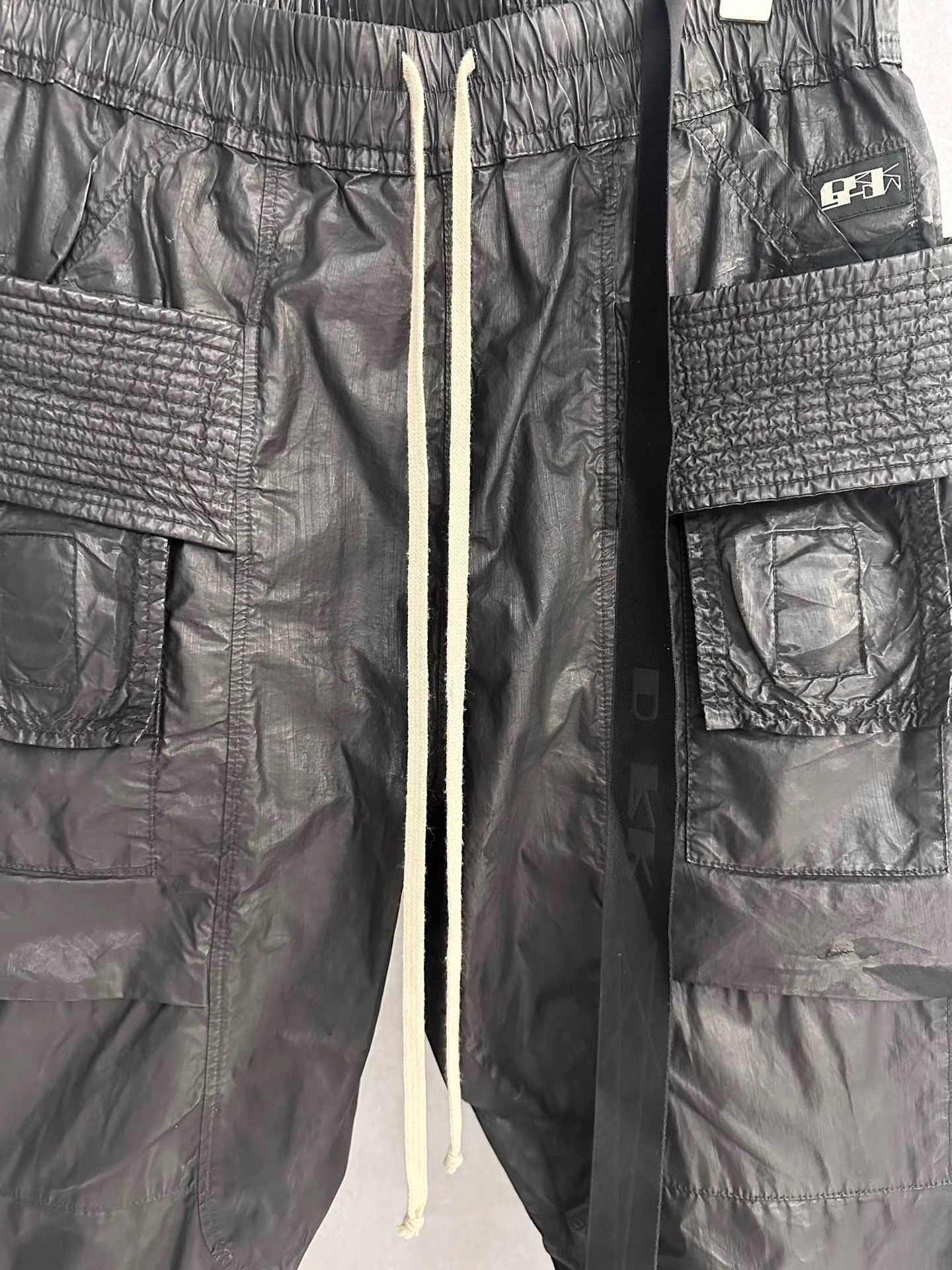 Rick Owens Rick Owens Waxed Double Ring Cropped Pants K34 Size US 31 - 3 Thumbnail
