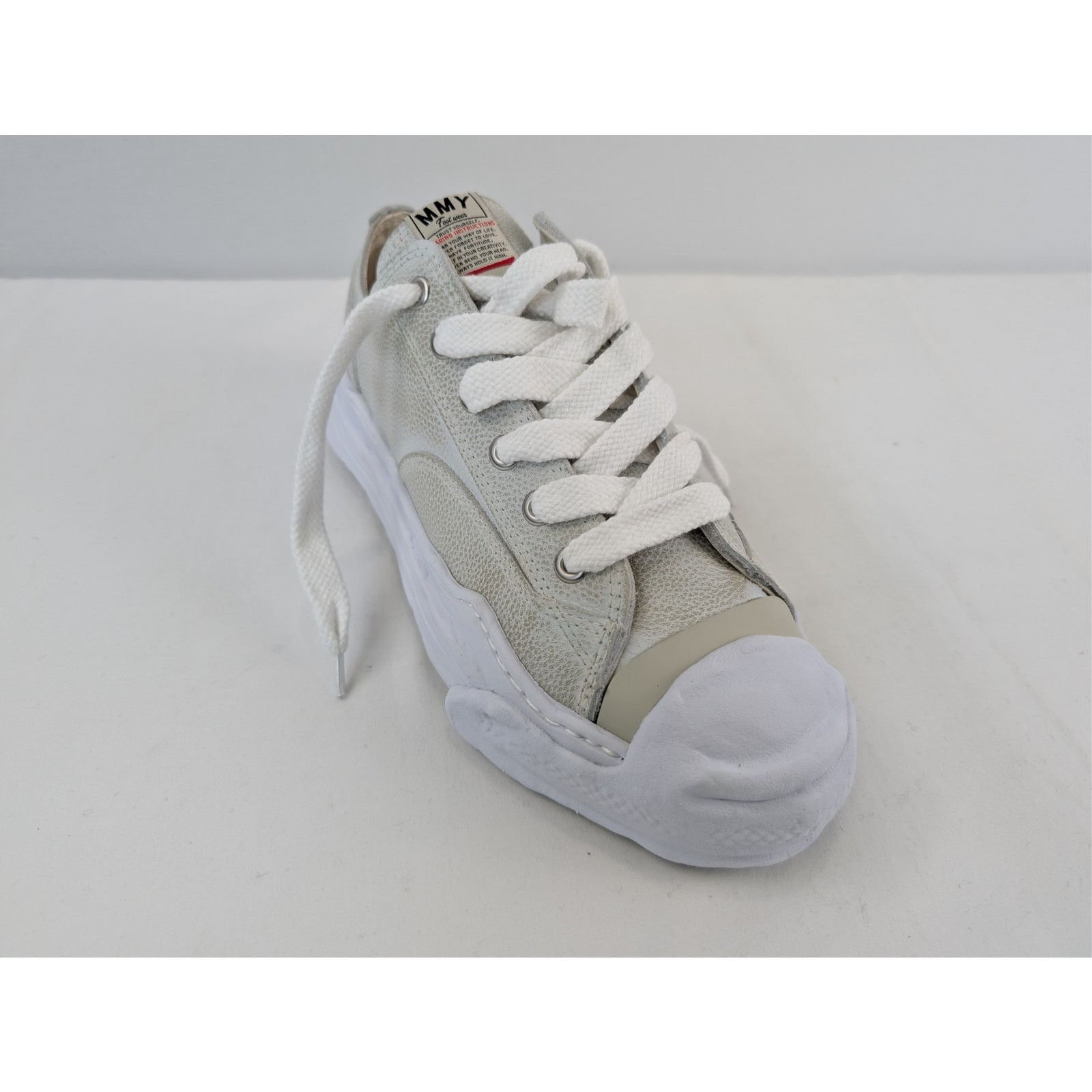 Maison MIHARA YASUHIRO o1rshd1 Hank Original Sole Brushed Sneaker in White Size US 12 / EU 45 - 3 Thumbnail