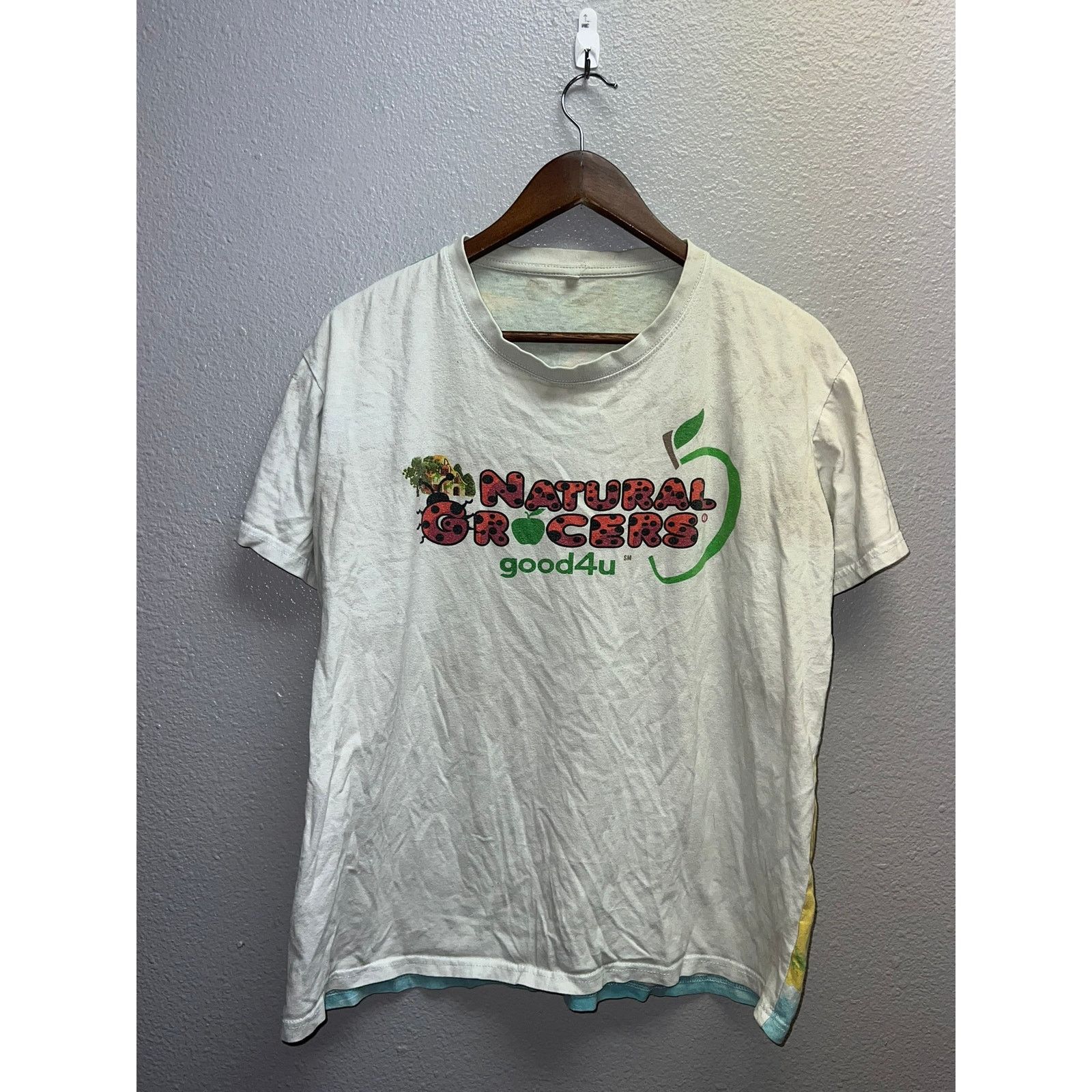 Vintage Natural Grocers Shirt Good 4 You Grocery Promo Graphic Tee M Size US M / EU 48-50 / 2 - 2 Thumbnail