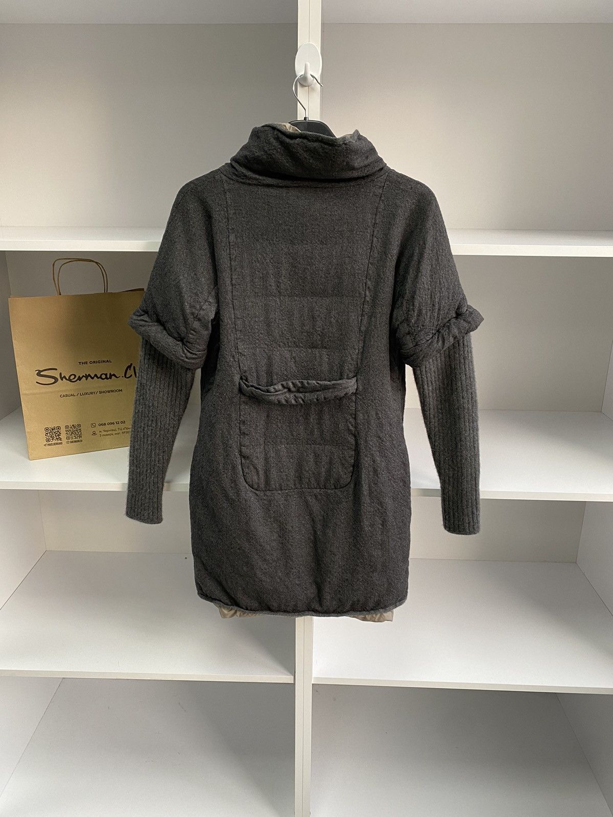 Brunello Cucinelli × Designer × Vintage Vintage Brunello Cucinelli women’s Cashmere Luxury Gray Coat Size M / US 6-8 / IT 42-44 - 13 Thumbnail