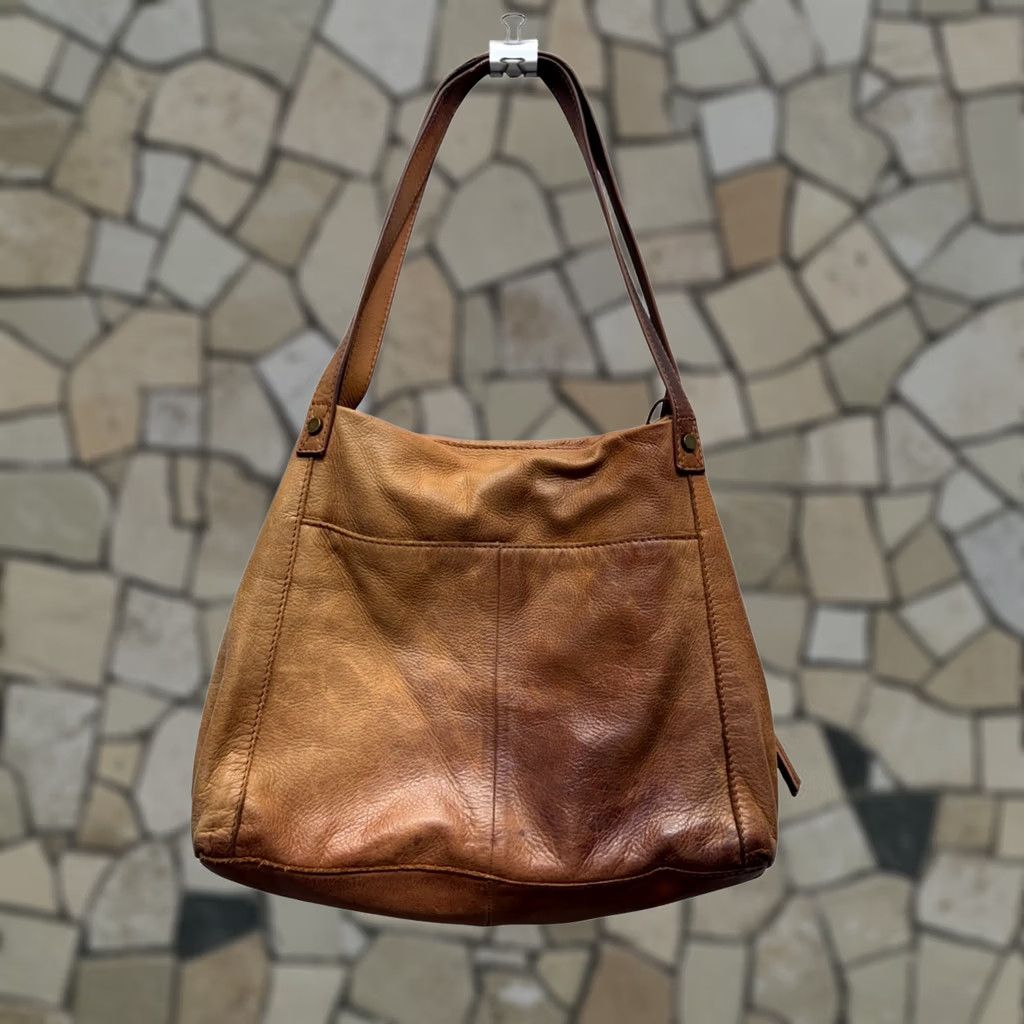 Vintage VINTAGE American Leather Co. Brown Genuine Leather Shoulder Bag #9841 Size ONE SIZE - 1 Thumbnail