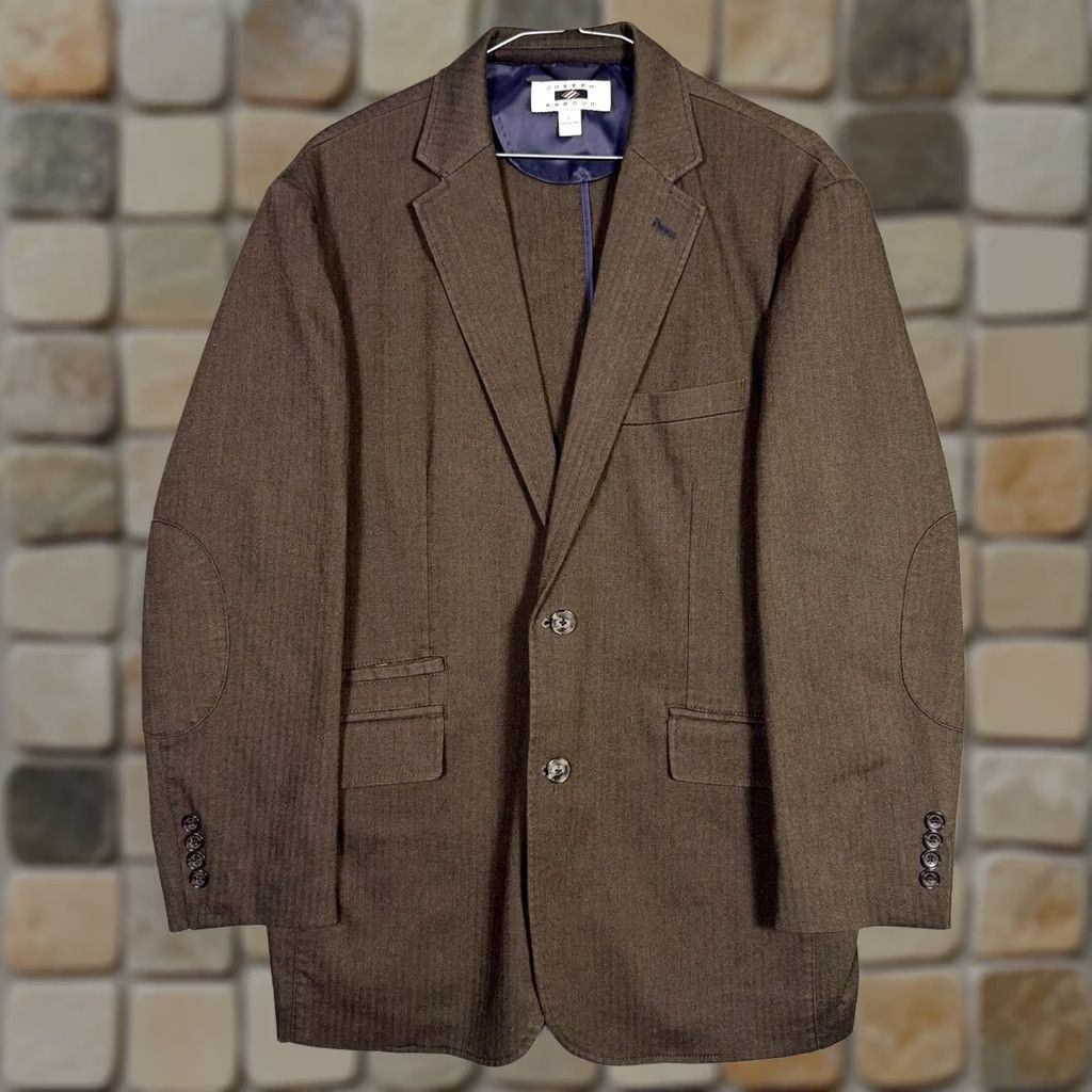 Joseph Abboud Joseph Abboud Sport Coat - Men L Herringbone Business Casual Size US L / EU 52-54 / 3 - 1 Thumbnail