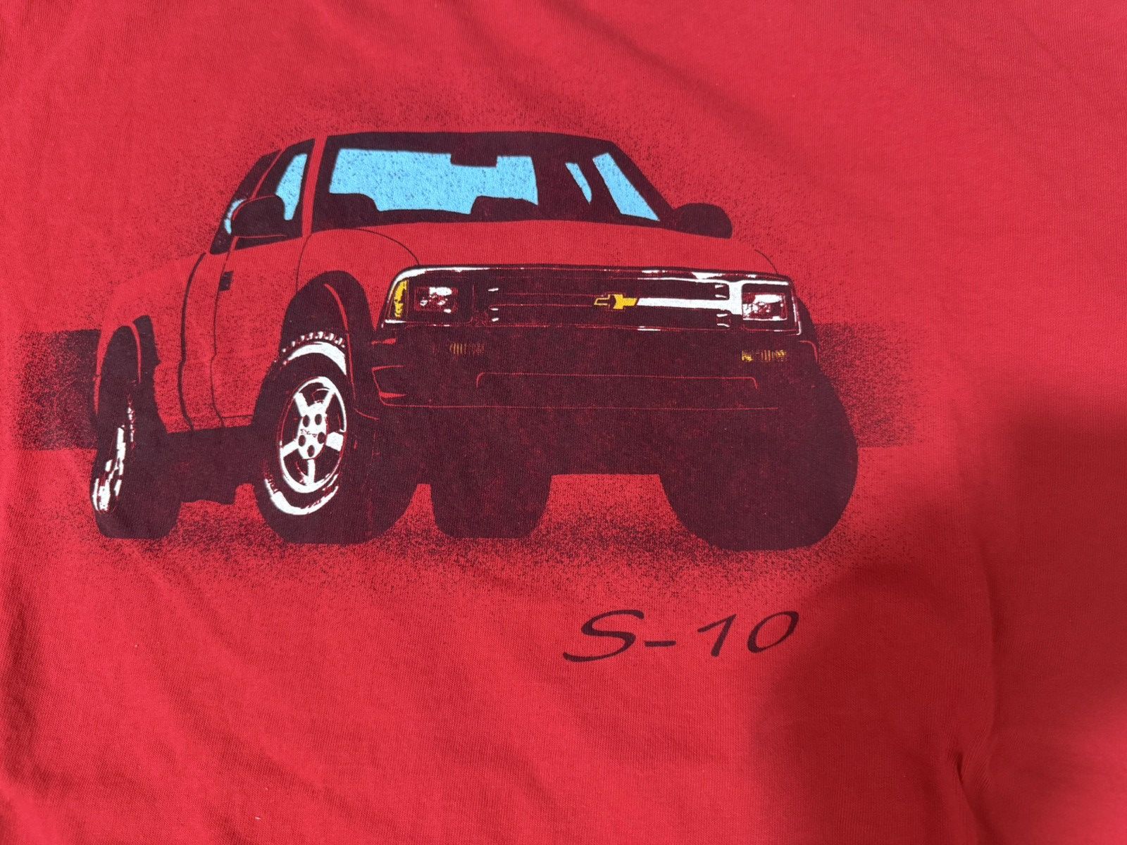 Other × Vintage Vintage 90s Chevrolet S-10 Pickup Truck T Shirt Size US XL / EU 56 / 4 - 3 Thumbnail