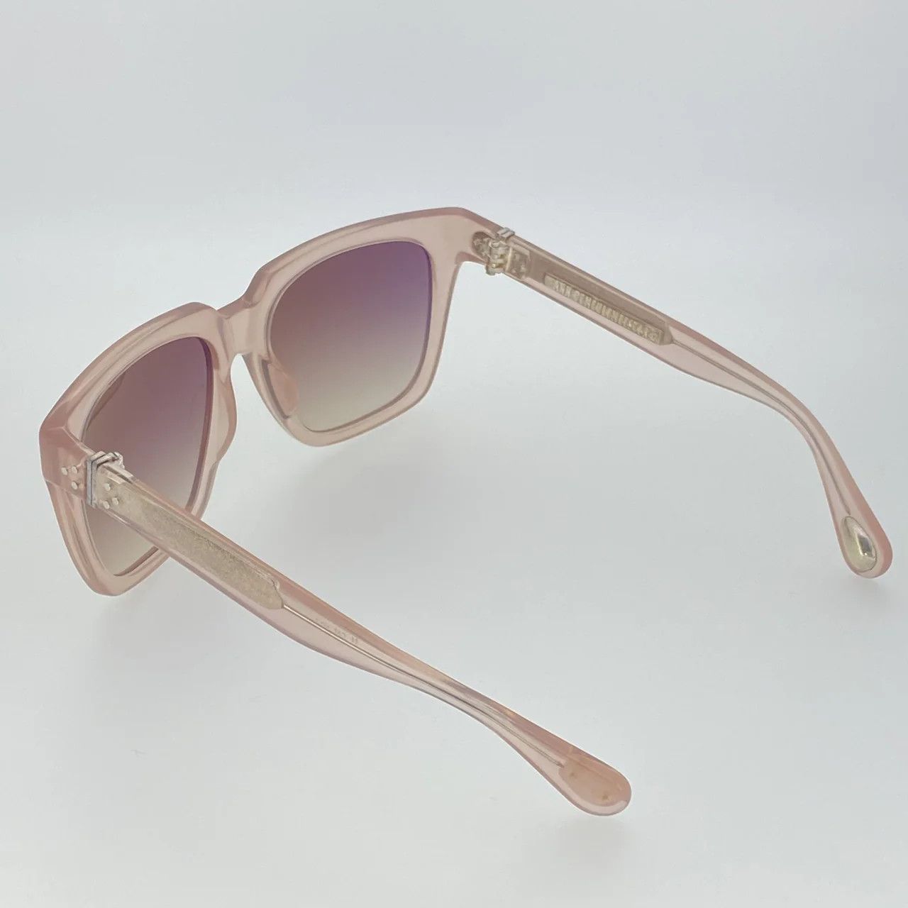 Ann Demeulemeester Ann Demeulemeester Sunglasses Oversized Blush Pink and Brown Size ONE SIZE - 14 Thumbnail