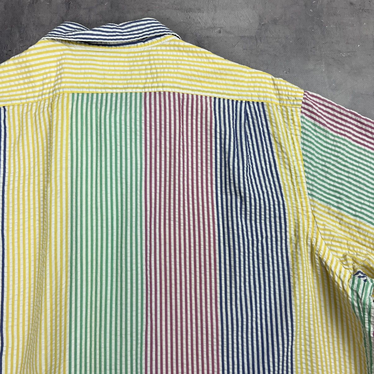Other Rare! Polo Ralph Lauren Striped Waffle Button Up Old Money Size US XL / EU 56 / 4 - 14 Thumbnail