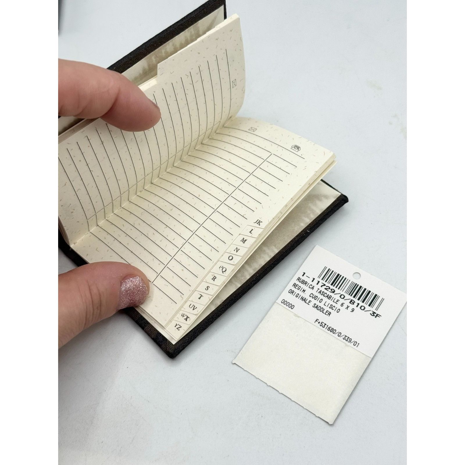 Fendi Vintage Fendi Leather Pequin stripe Address Book in Box NWT Size ONE SIZE - 10 Thumbnail