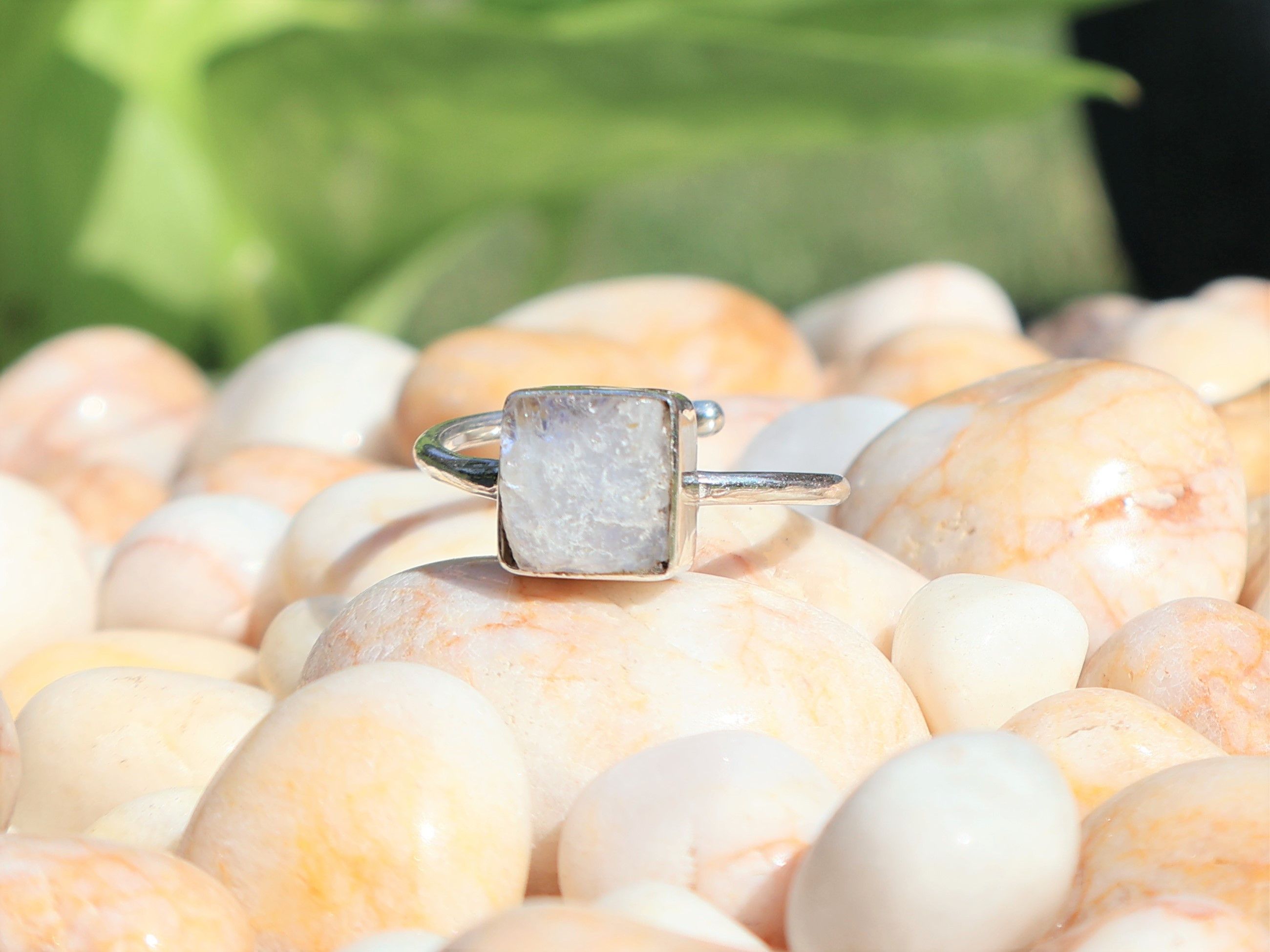 Handmade Moonstone Ring, 925 Sterling Silver Jewelry, Handmade Ring Size ONE SIZE - 2 Thumbnail