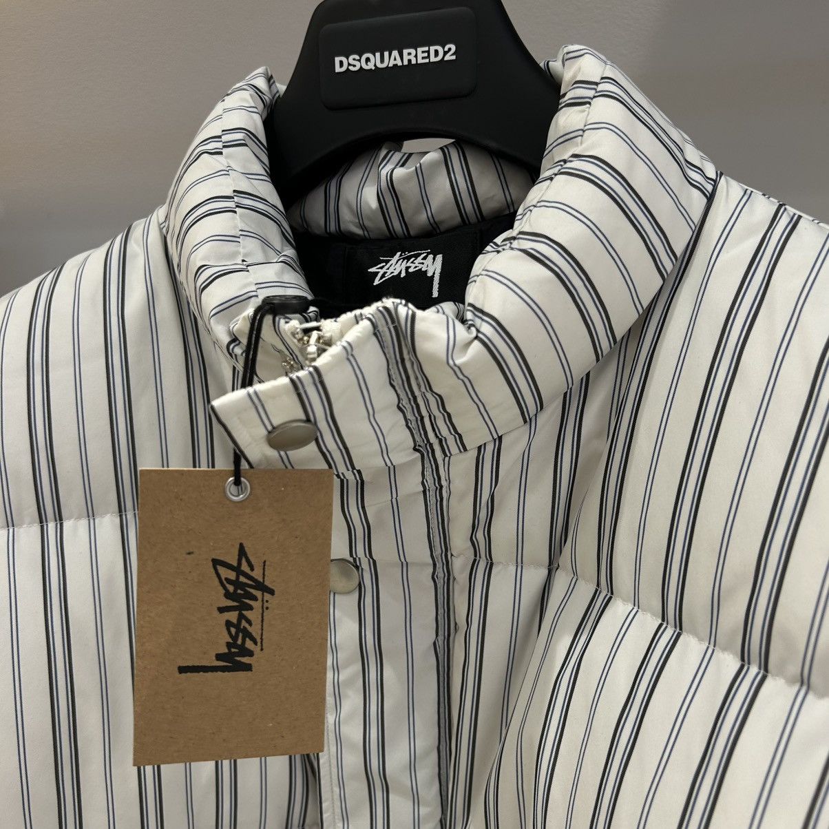 Stussy Stussy Stripe Down Puffer Jacket Size US L / EU 52-54 / 3 - 2 Thumbnail