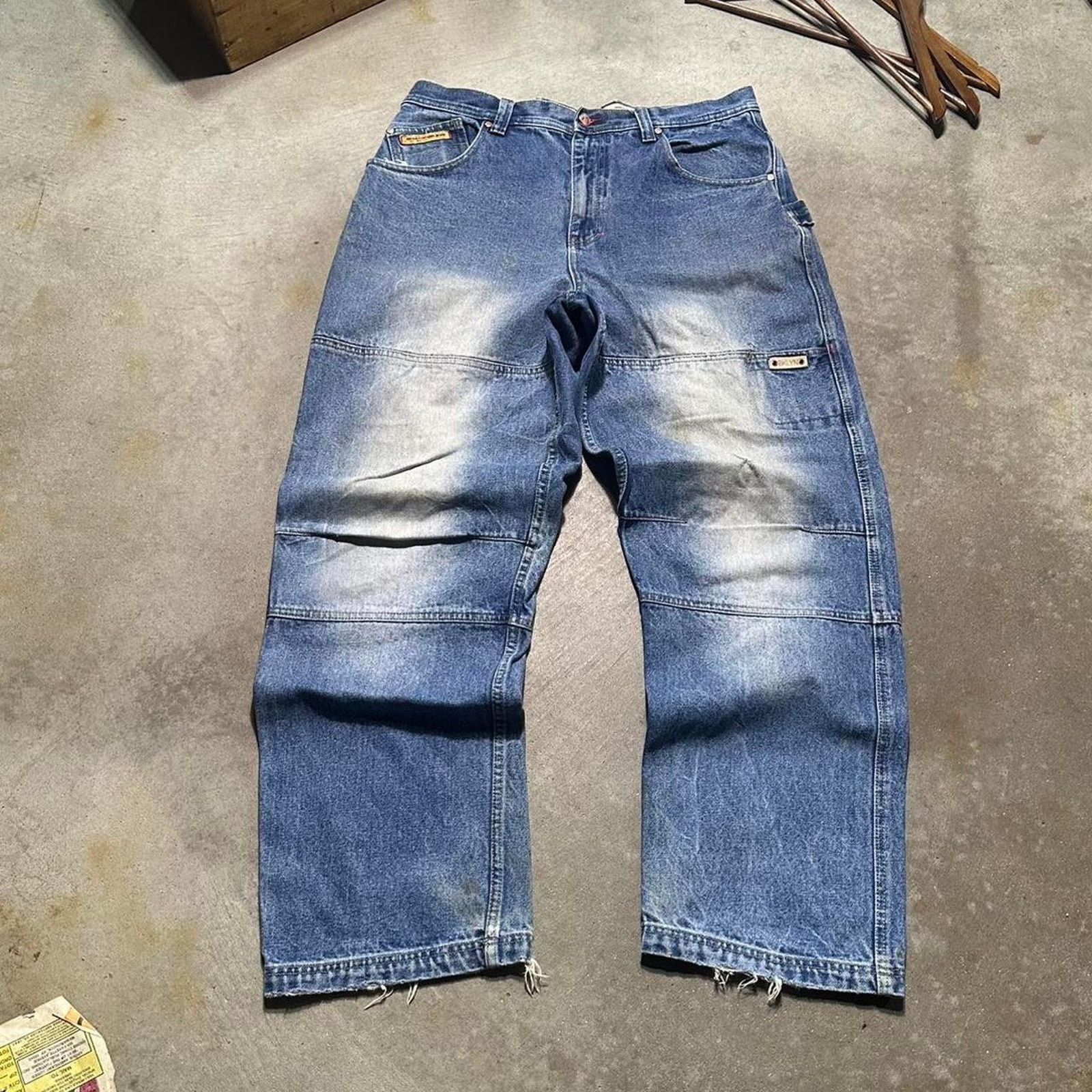 Brooklyn Xpress Vintage Y2K Brooklyn Express Double Knee Carpenter Jeans Size US 36 / EU 52 - 1 Thumbnail