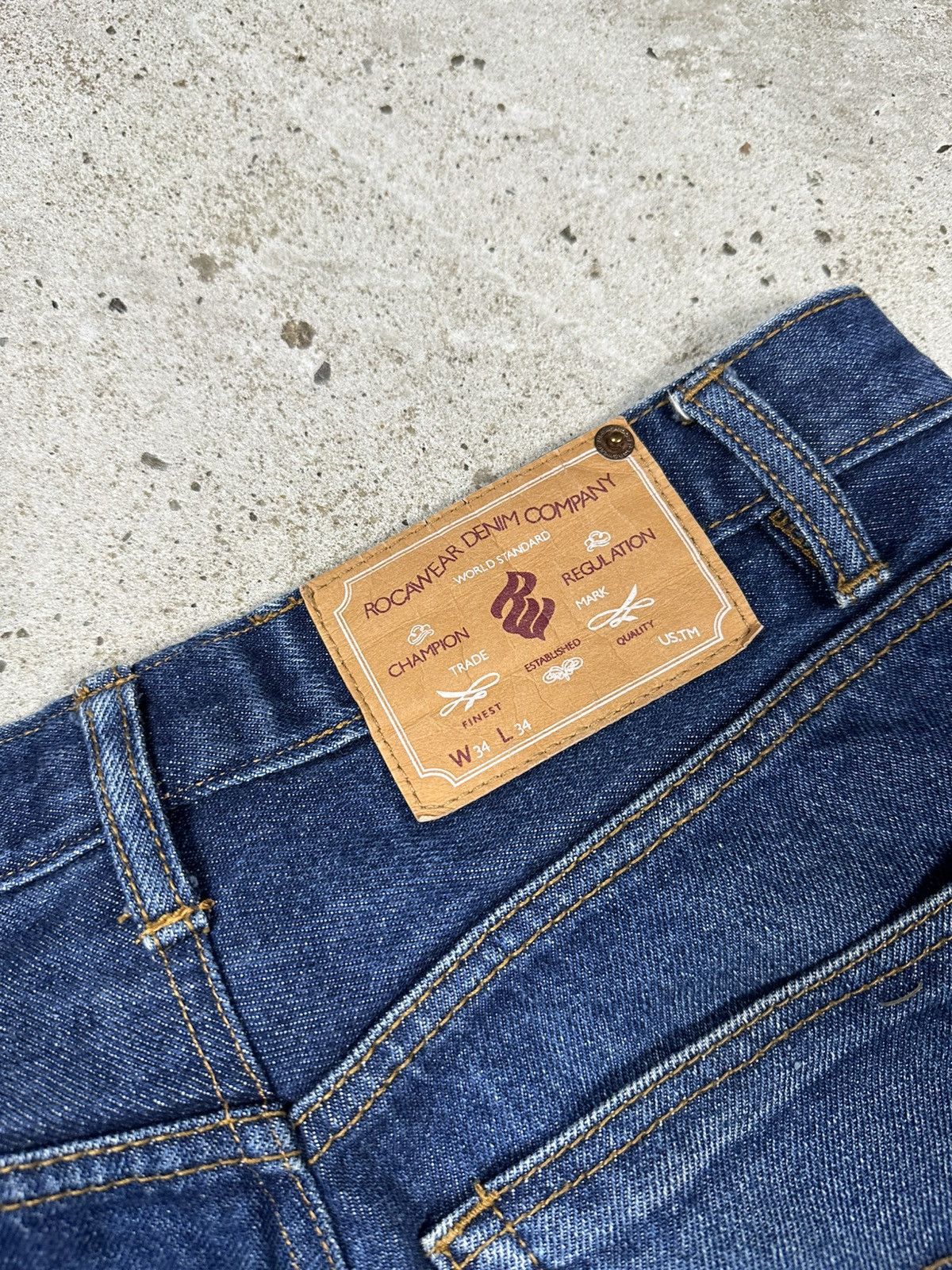 Rocawear × Vintage Vintage Y2K Rocawear Baggy Denim Pants Jeans Size US 31 - 17 Thumbnail