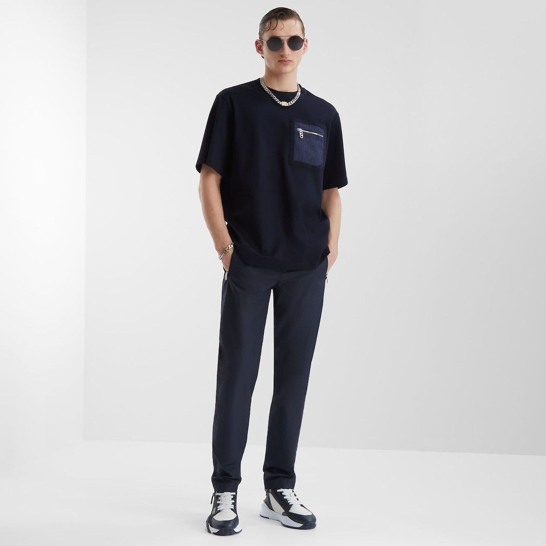 Fendi o1s1wg111225 Trousers in Dark Blue Size US 30 / EU 46 - 4 Thumbnail
