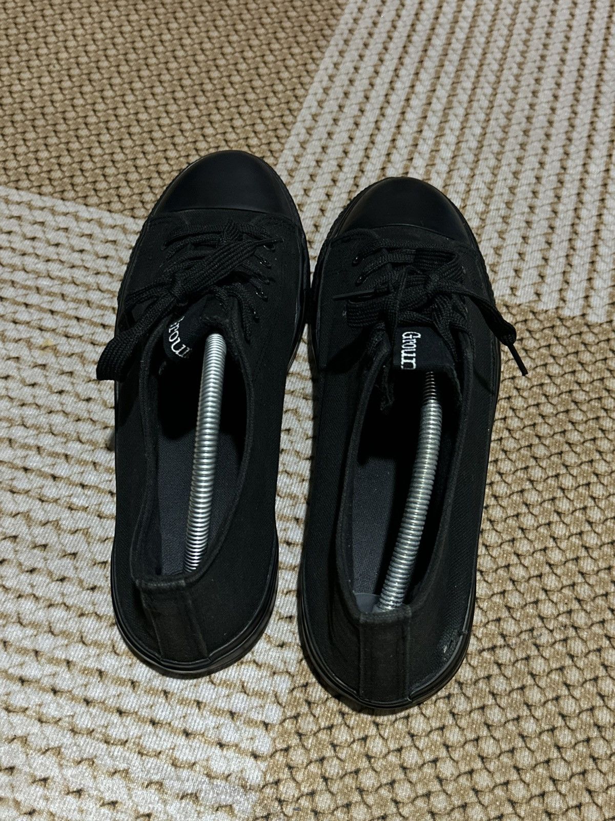 Ground Y SS21 Ground Y Yohji Yamamoto Low Top Black Sneakers Size US 10 / EU 43 - 9 Thumbnail