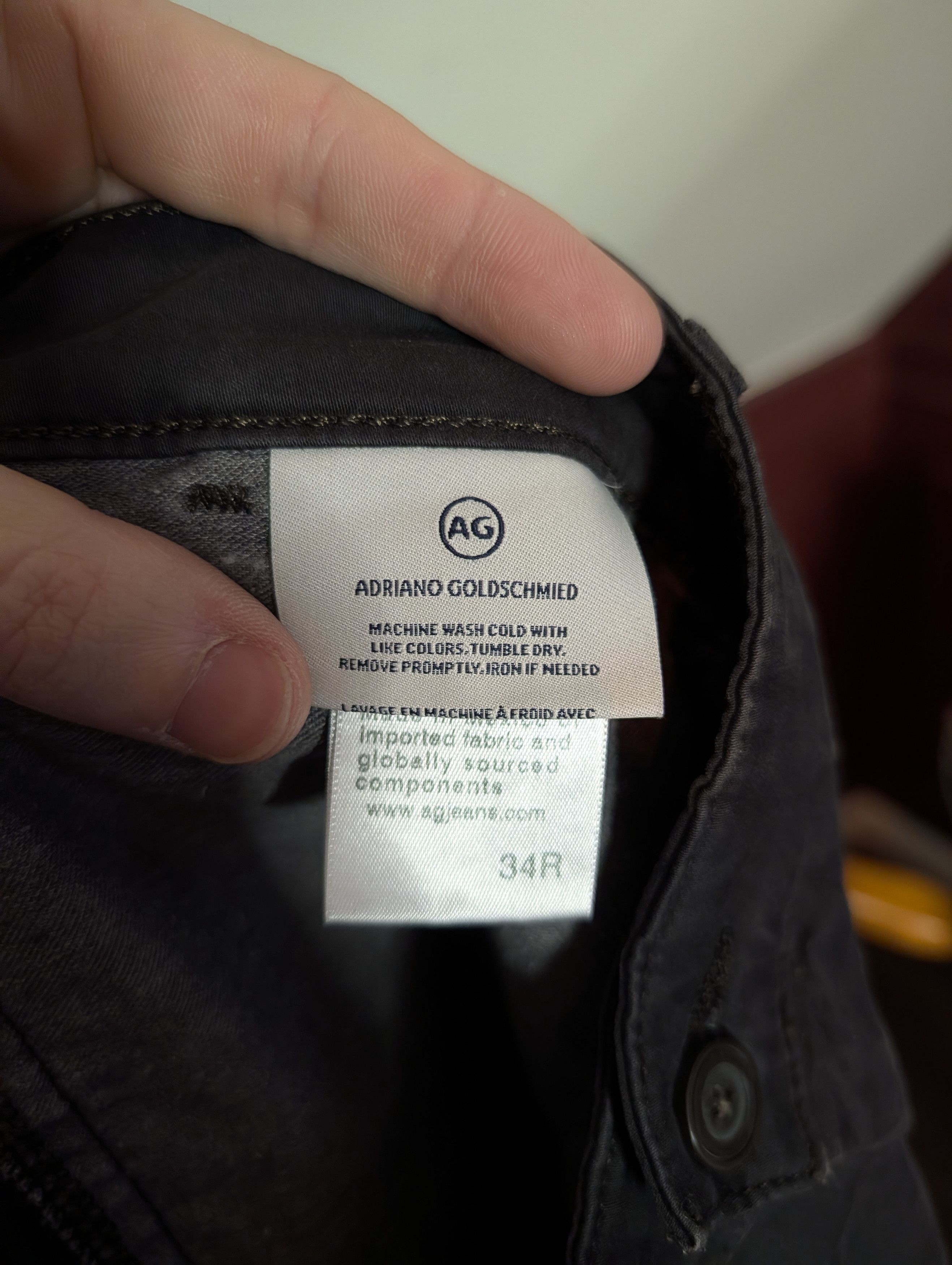 AG Adriano Goldschmied The Marshall Slim Chino mens pants 36 waist Size US 36 / EU 52 - 9 Thumbnail