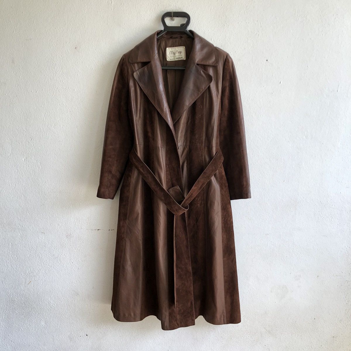 Japanese Brand MY NAP long leather jacket Size M / US 6-8 / IT 42-44 - 2 Thumbnail