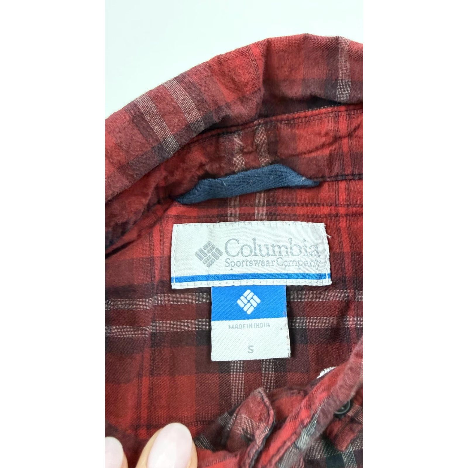Vintage COLUMBIA Red Plaid Flannel Shirt Mens Small Long Sleeve Button Down Outdoor Casual Size US S / EU 44-46 / 1 - 4 Thumbnail