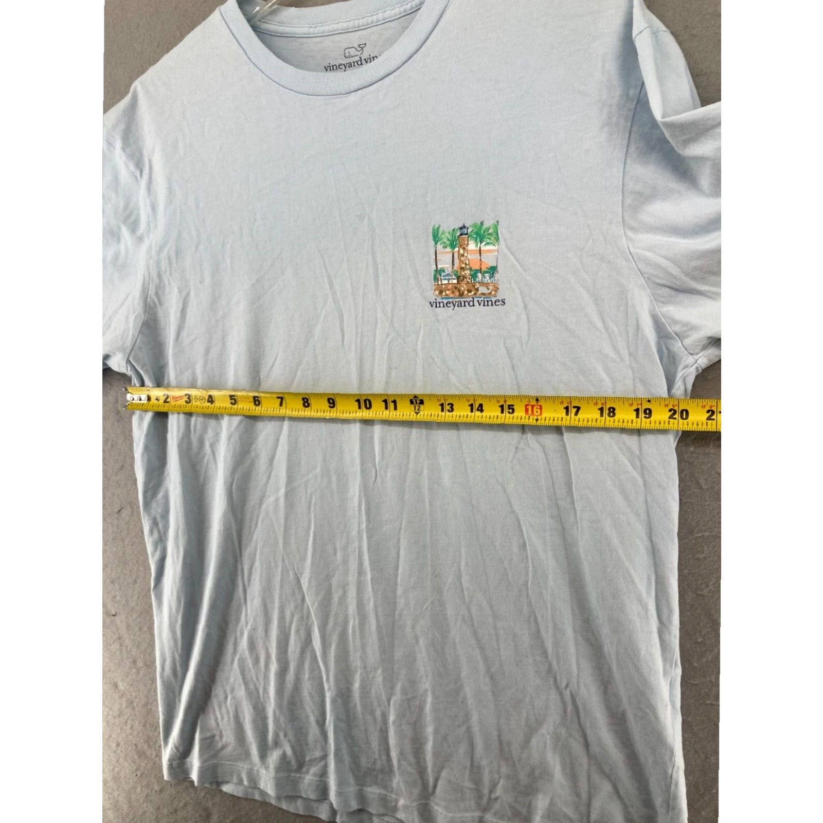 Vineyard Vines Vineyard Vines Mens T Shirt Blue Light House Beach XL Size US M / EU 48-50 / 2 - 2 Thumbnail