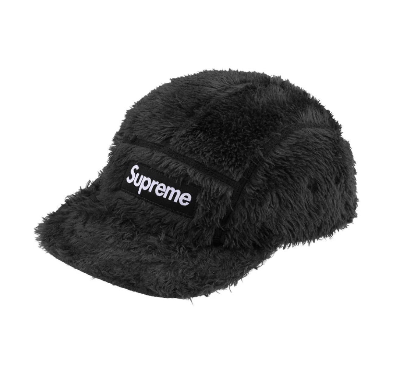 Streetwear × Supreme × Vintage Supreme Fuzzy Camp Cap Black | Grailed